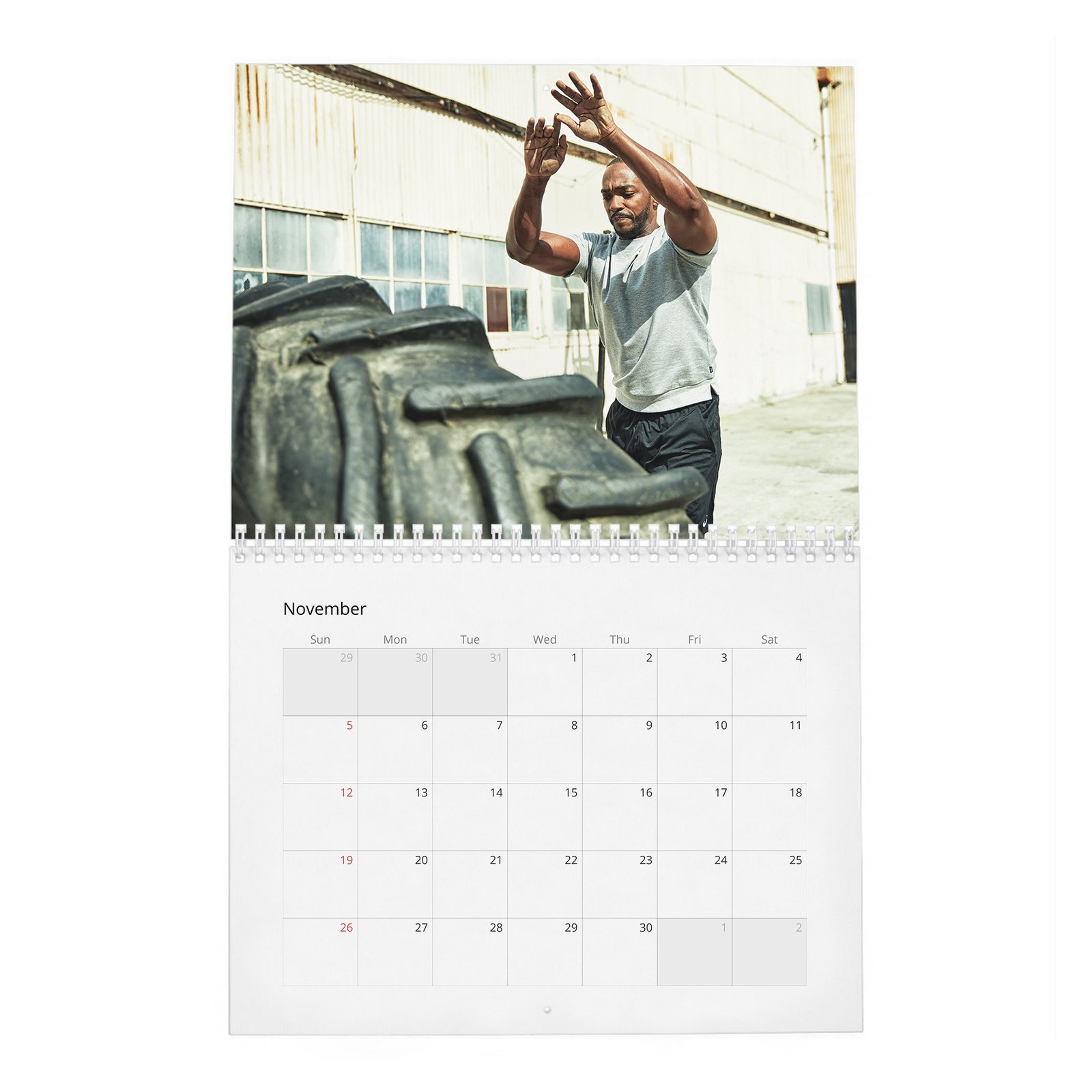 11 Anthony Mackie - Your New Captain 2027 Wall Calendar