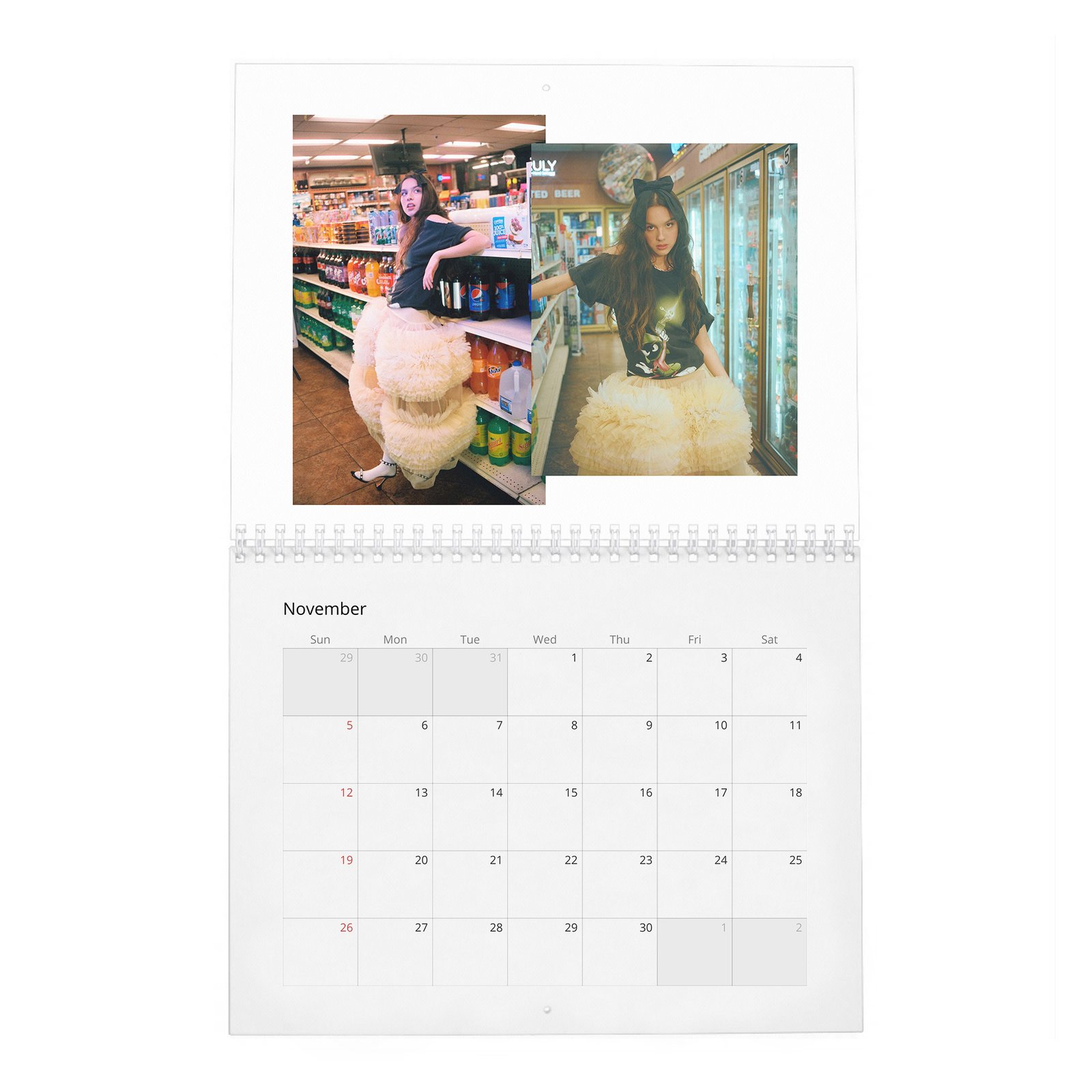 11 Olivia Rodrigo - Rising Star 2027 Wall Calendar