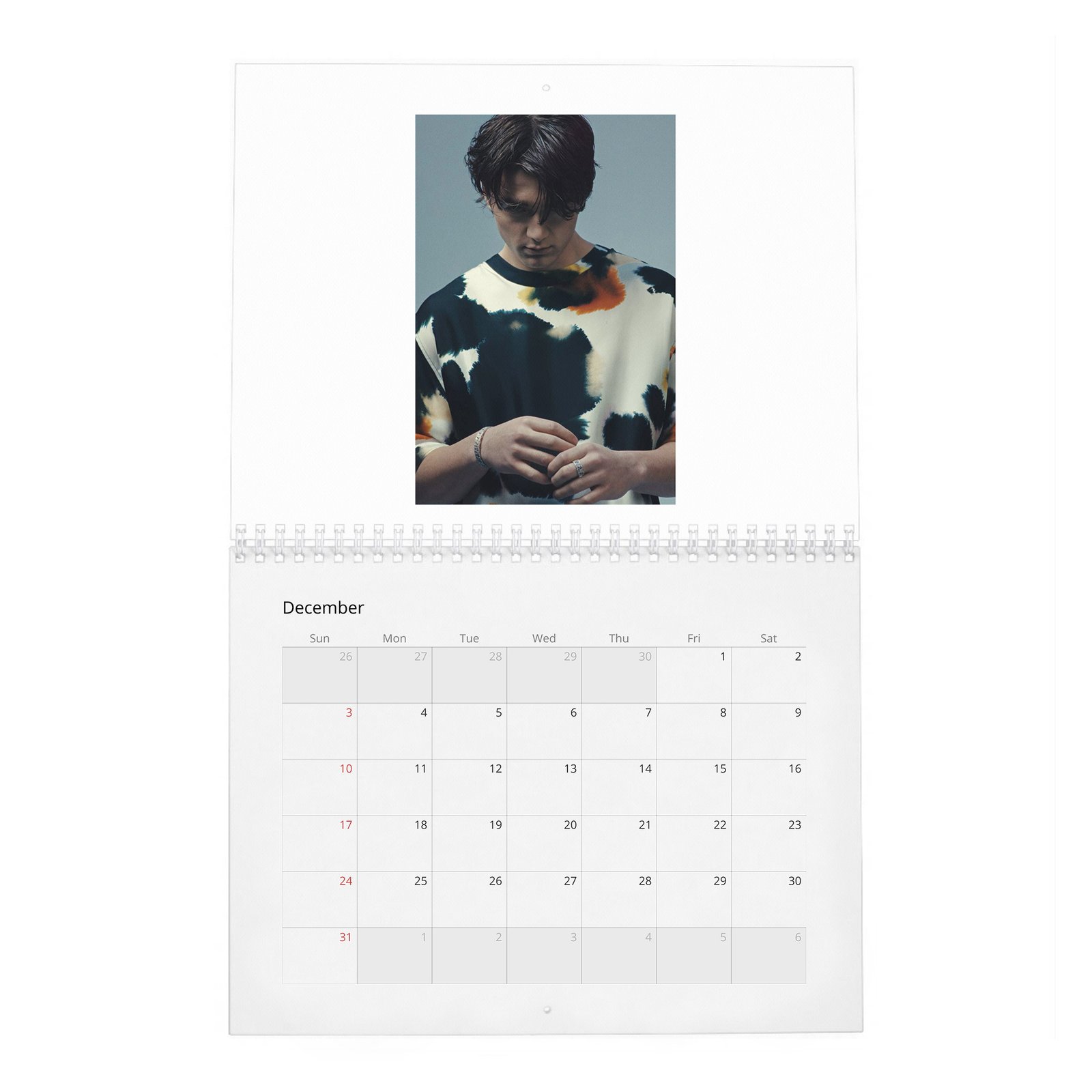 12 Asher Angel - In Conversation 2027 Wall Calendar