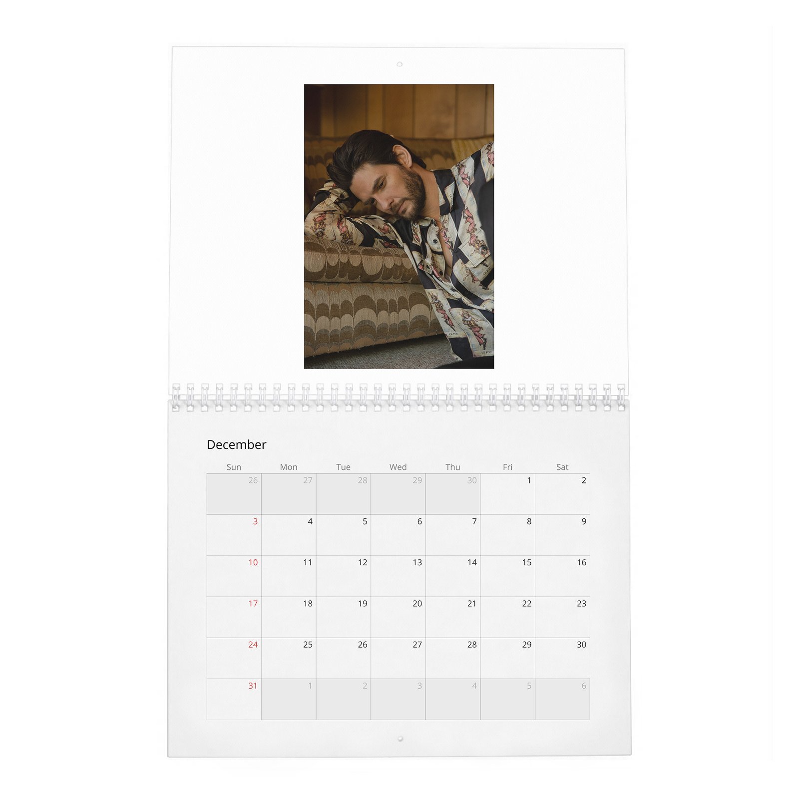 12 Ben Barnes - Never Stands Still 2027 Wall Calendar