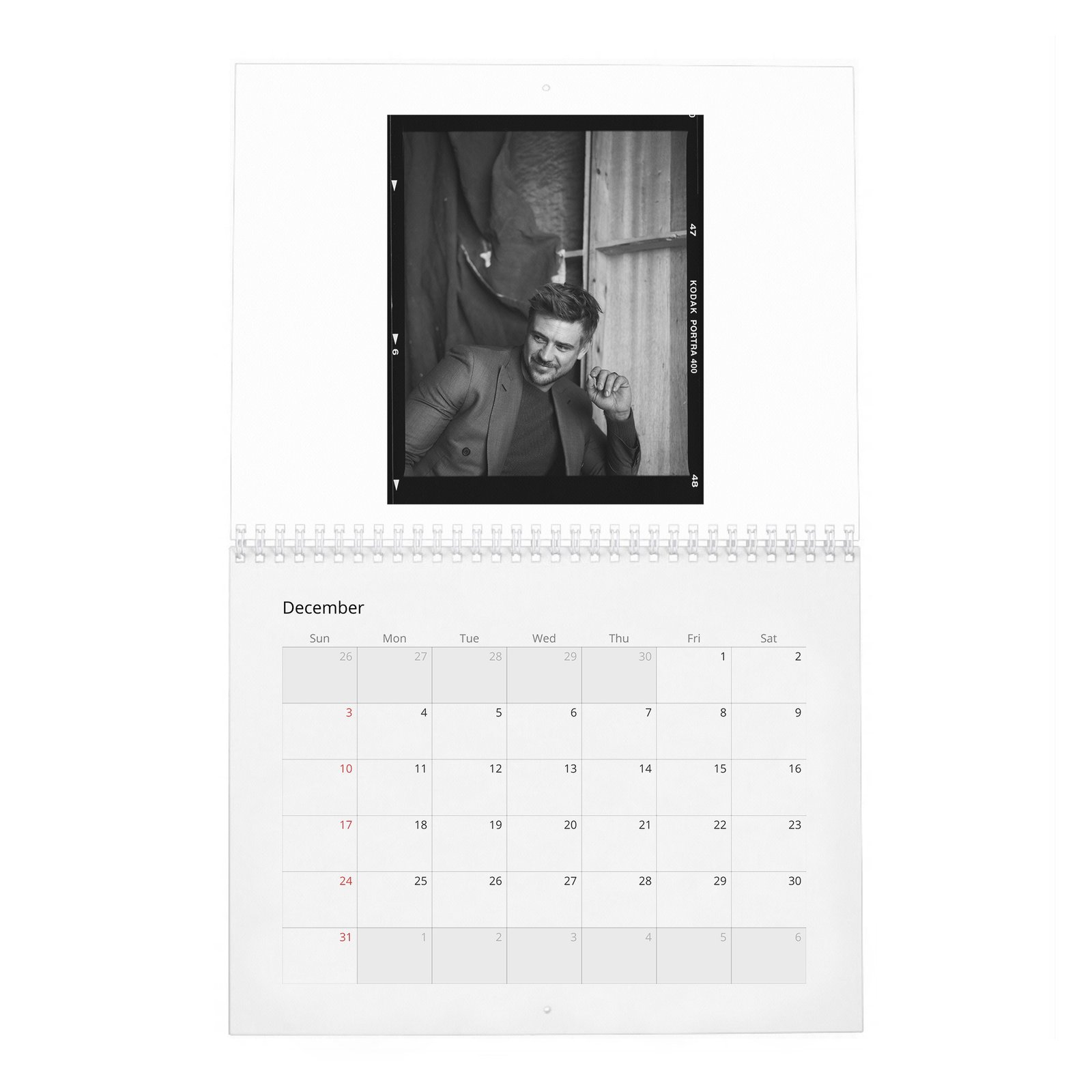 12 Boyd Holbrook - Laterals 2027 Wall Calendar