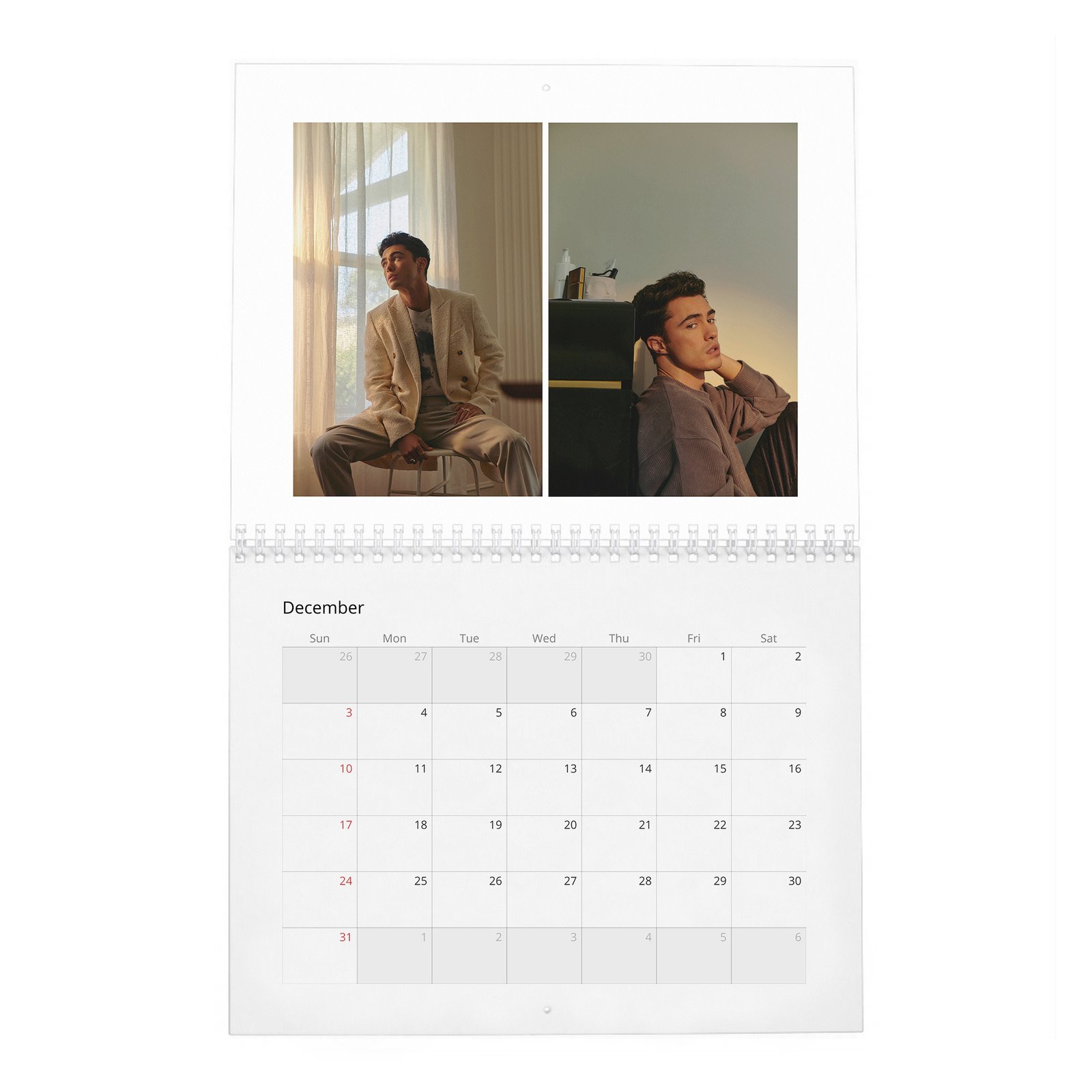 Darren Barnet - Confidence, Identity, and Growth 2027 Wall Calendar