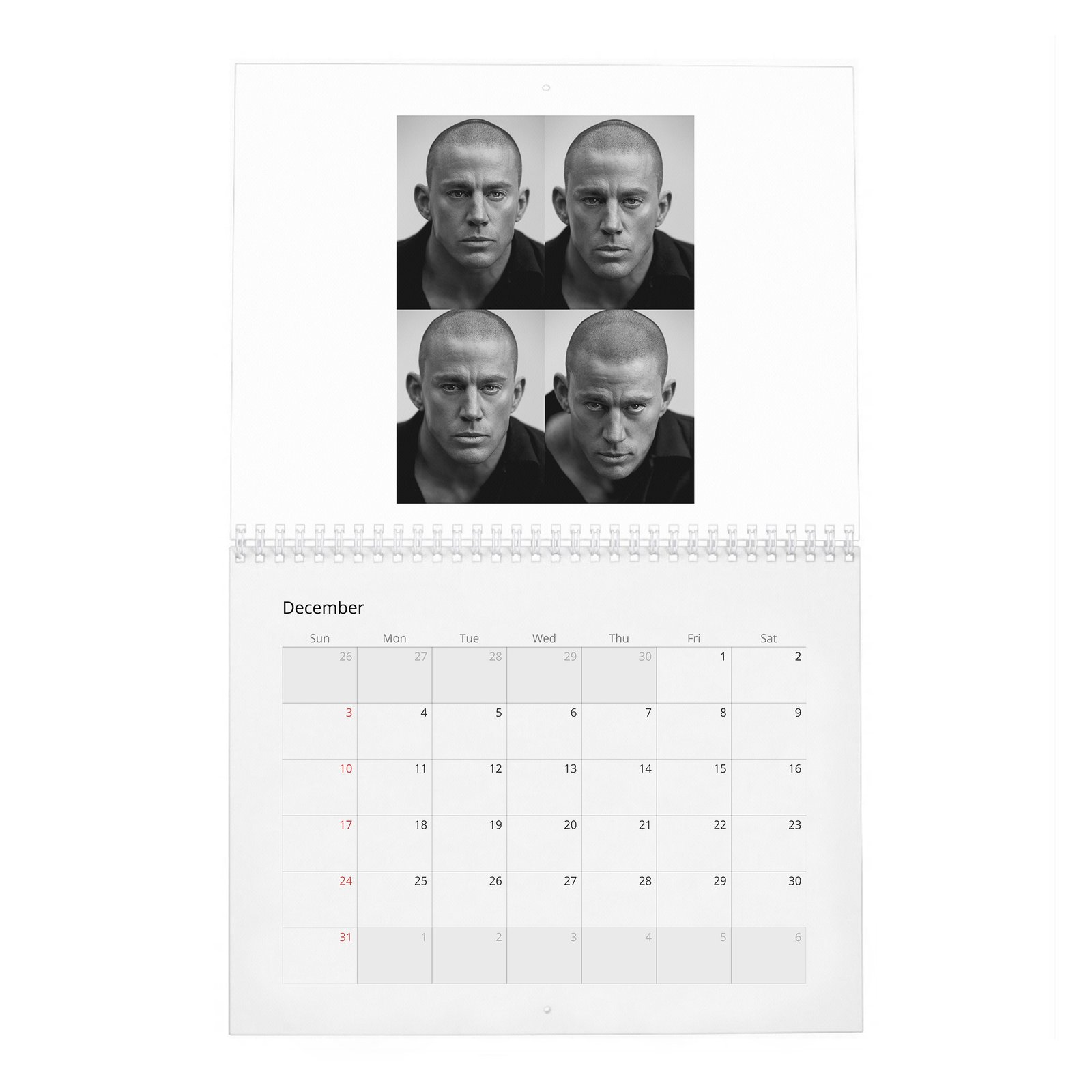 12 Channing Tatum - Second Act 2027 Wall Calendar
