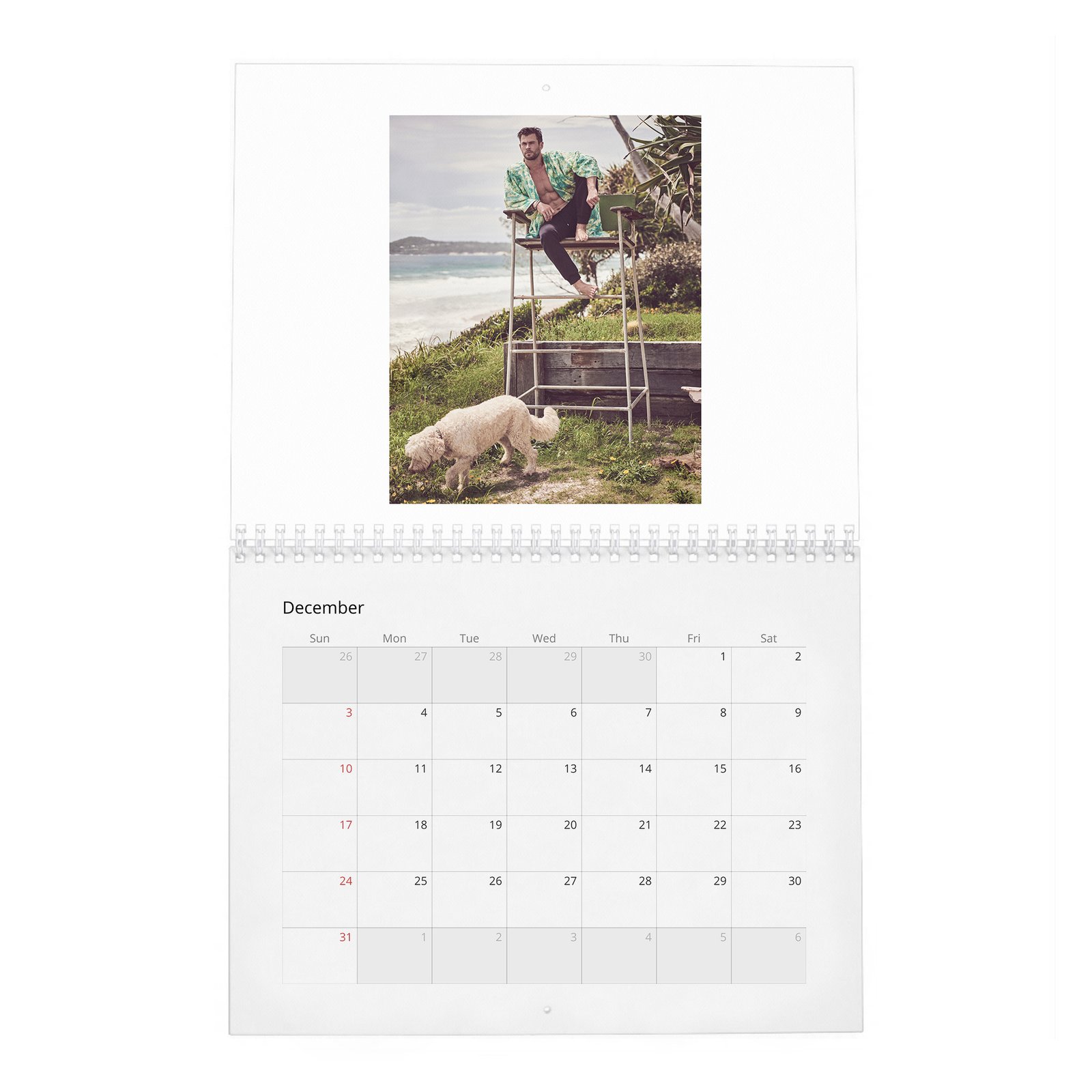 12 Chris Hemsworth - On Life During Uncertain Times 2027 Wall Calendar