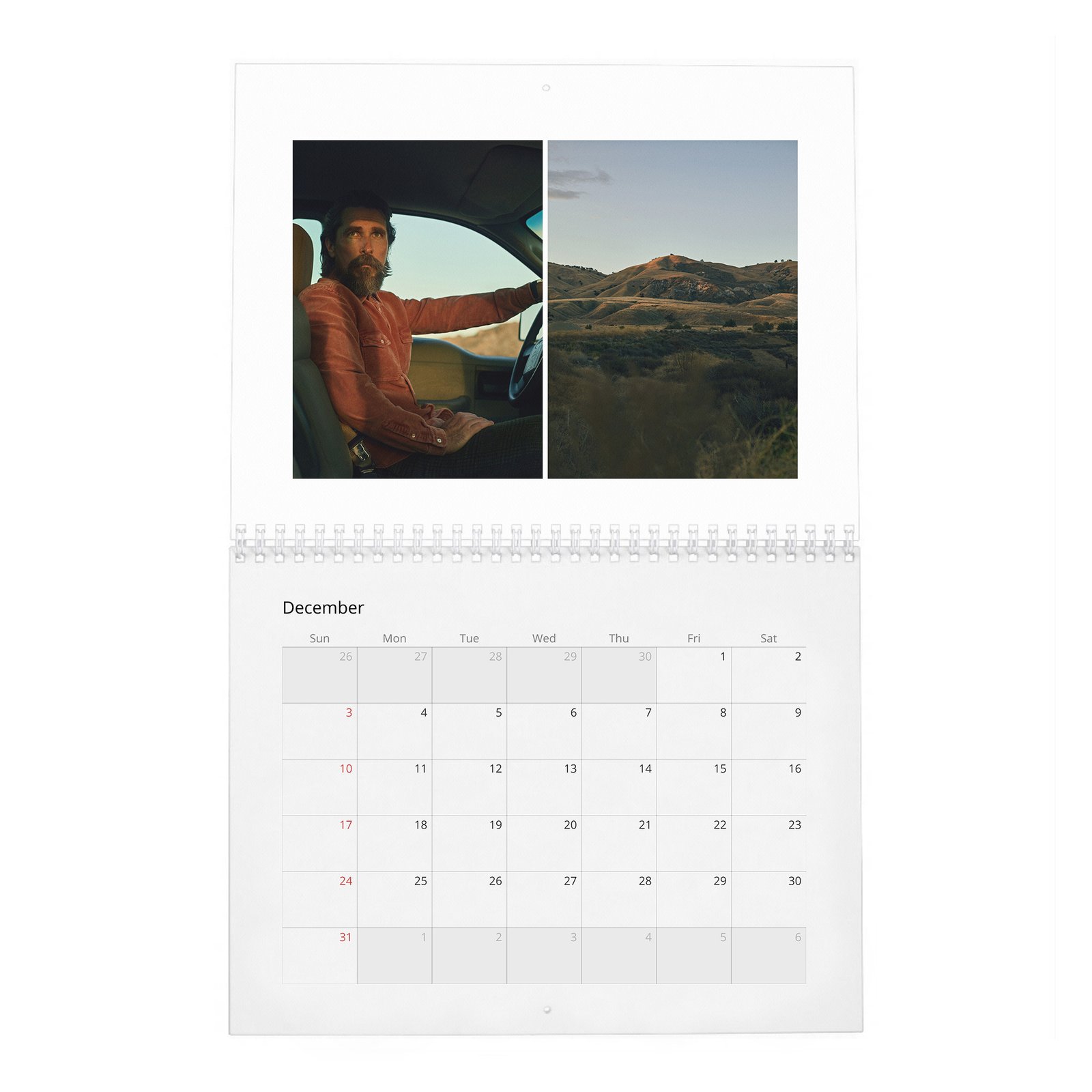 Christian Bale - Hollywood's Reluctant King 2027 Wall Calendar