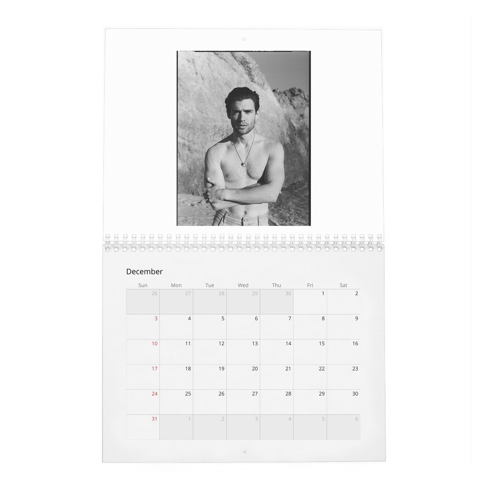 12 David Corenswet - Man About Town 2027 Wall Calendar