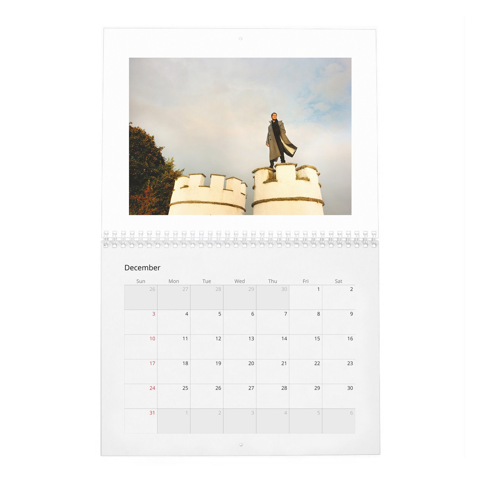 12 Dominic West - King Of The Castle 2027 Wall Calendar