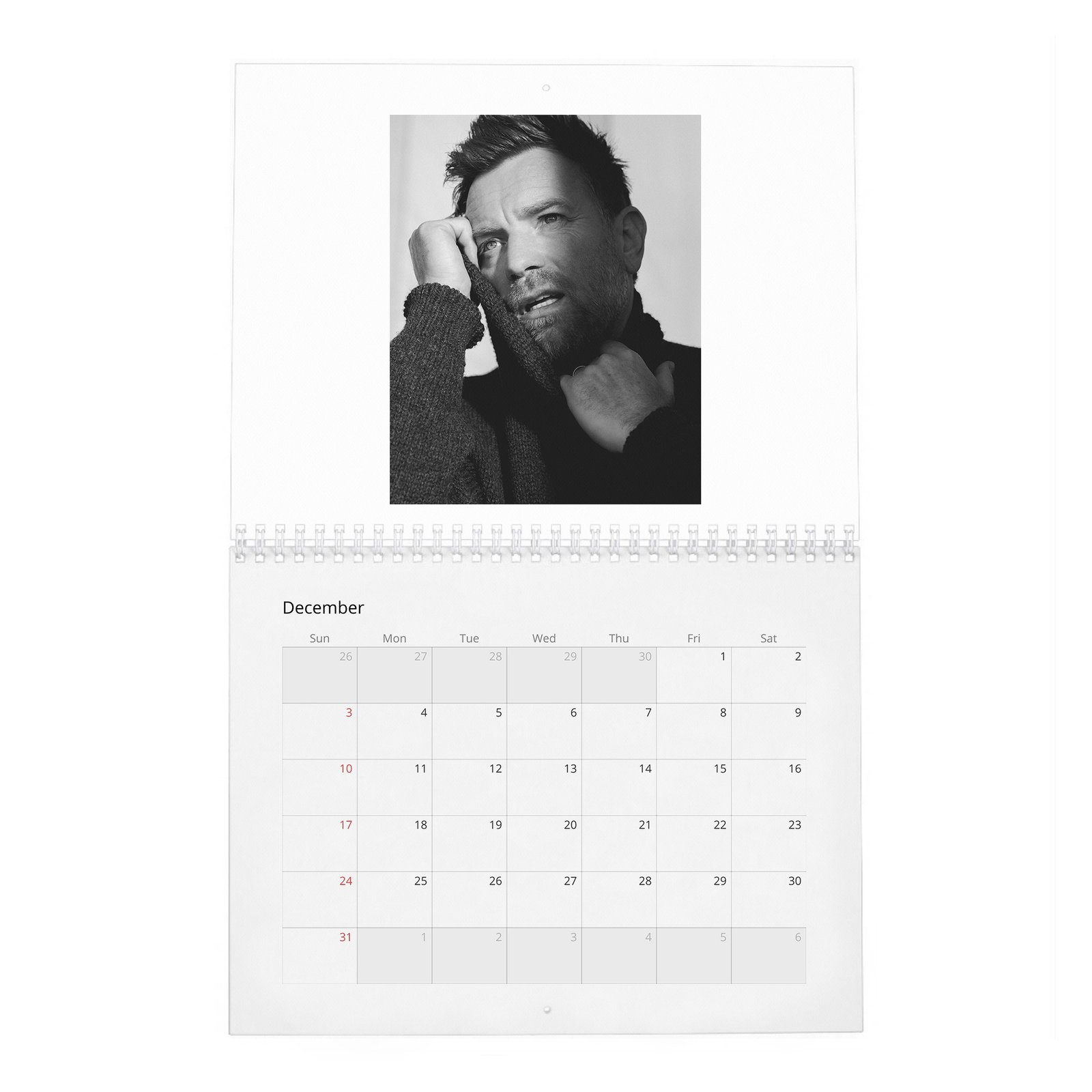 12 Ewan Mcgregor - The Jedi Returns 2027 Wall Calendar