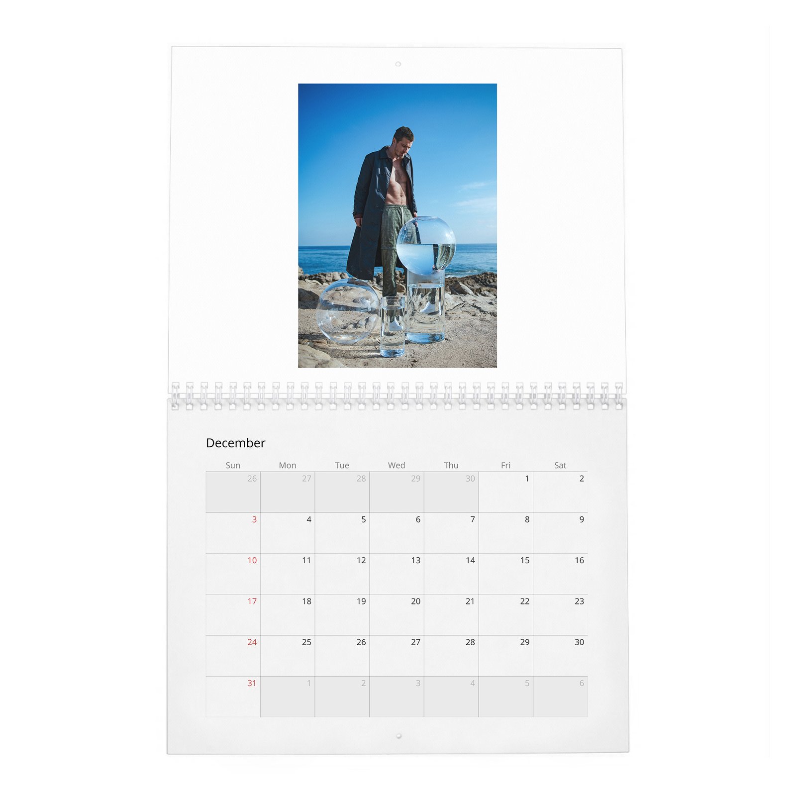 12 Garrett Hedlund - Flaunt 2027 Wall Calendar
