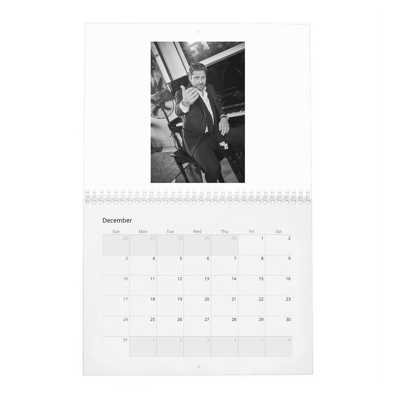 12 Gerard Butler - Nobleman 2027 Wall Calendar