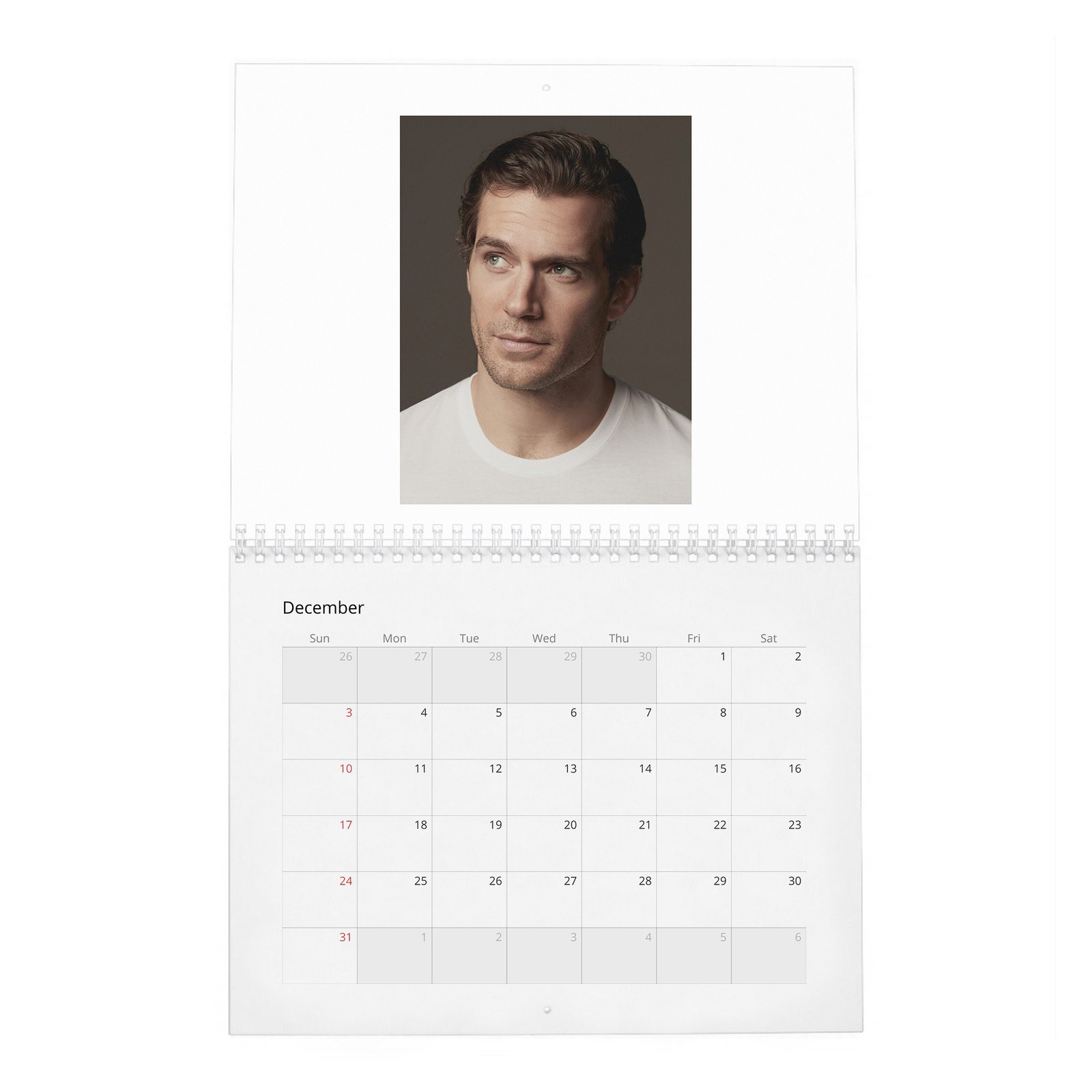 12 Henry Cavill - Almost Perfect 2027 Wall Calendar