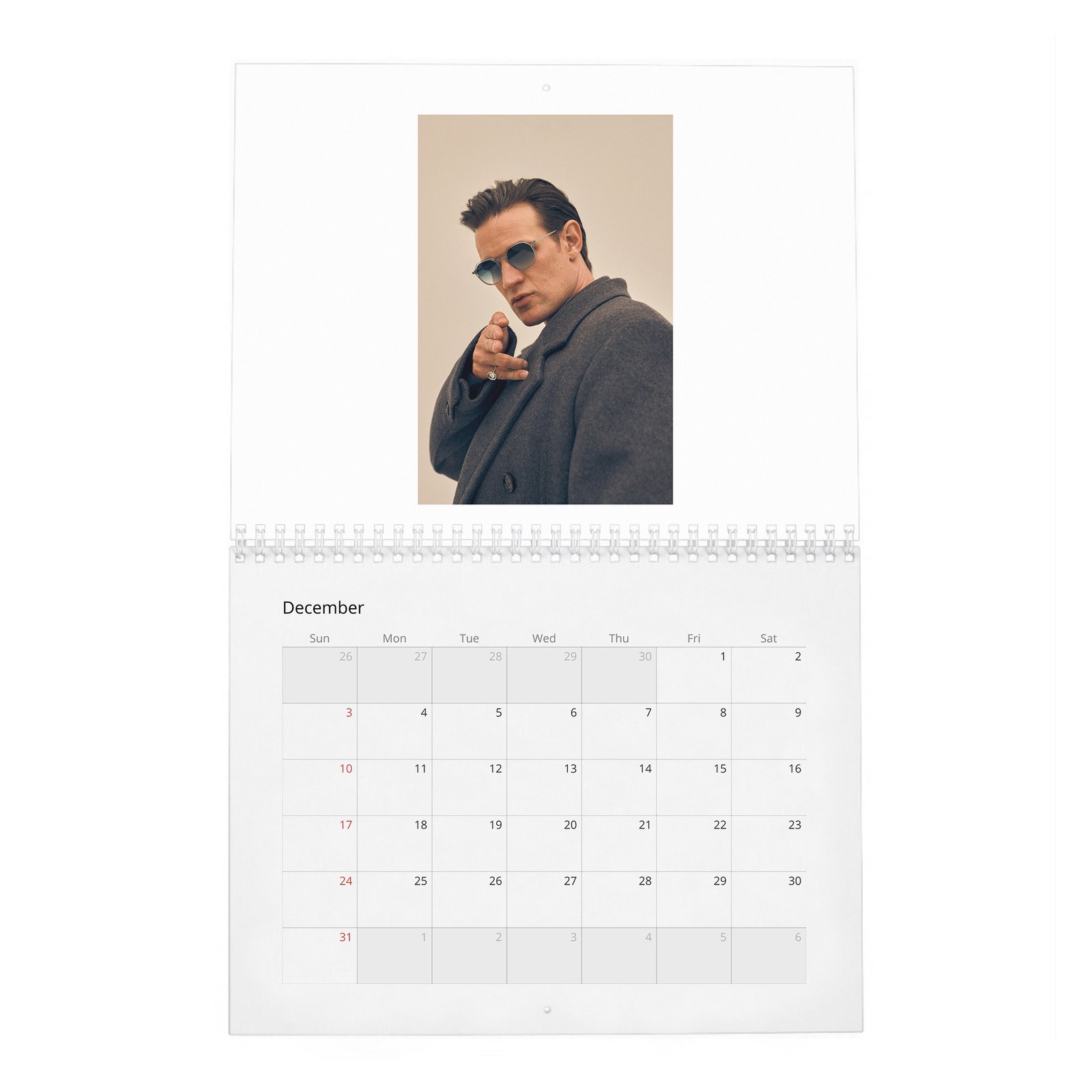 12 Matt Smith - Flaunt 2027 Wall Calendar