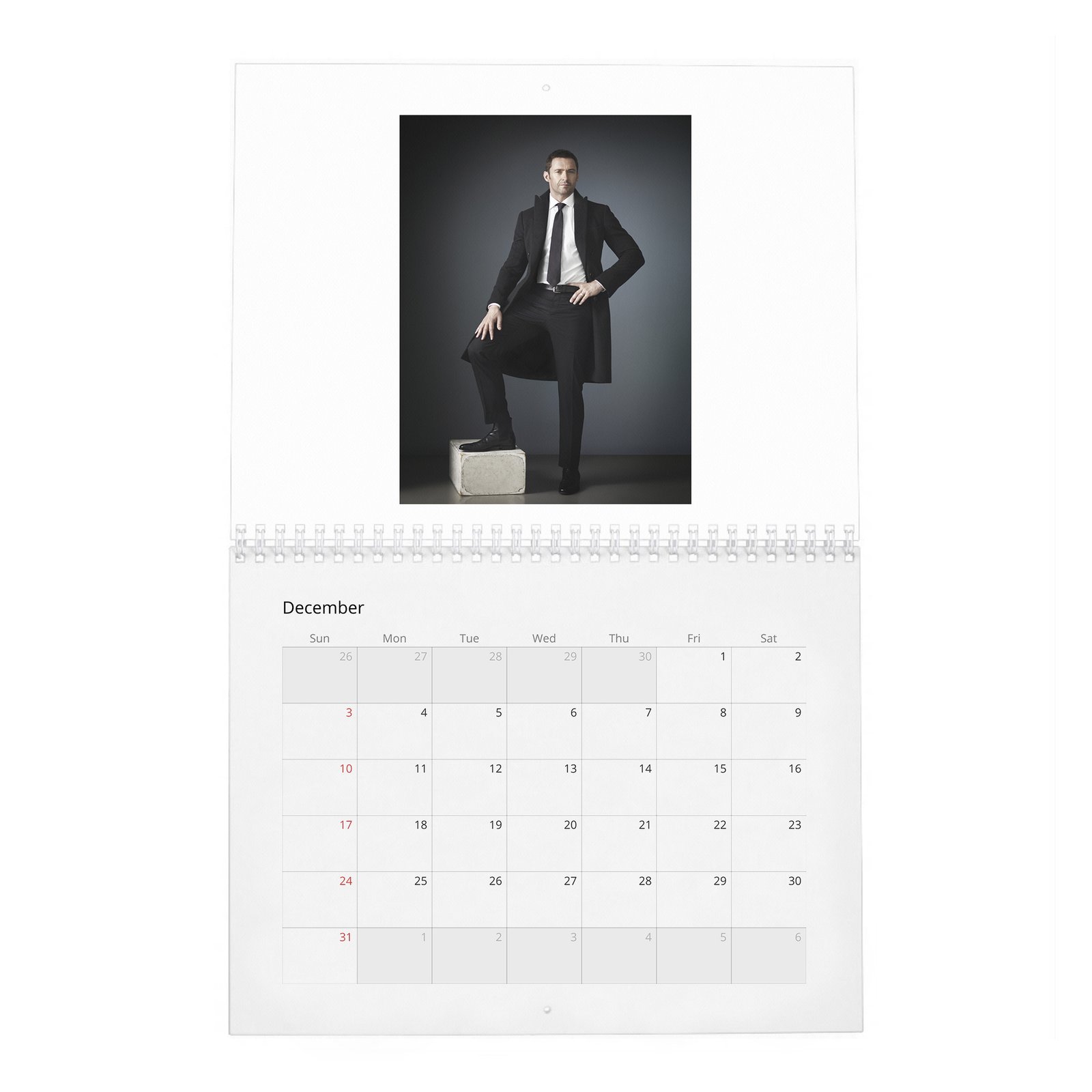 12 Hugh Jackman - The Greatest 2027 Wall Calendar