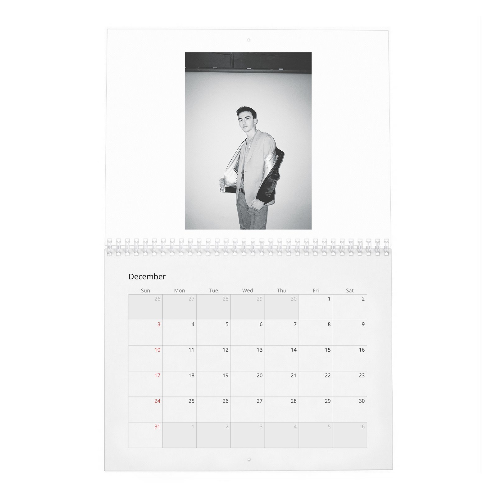 12 Isaac Hempstead Wright - Wonderland 2027 Wall Calendar
