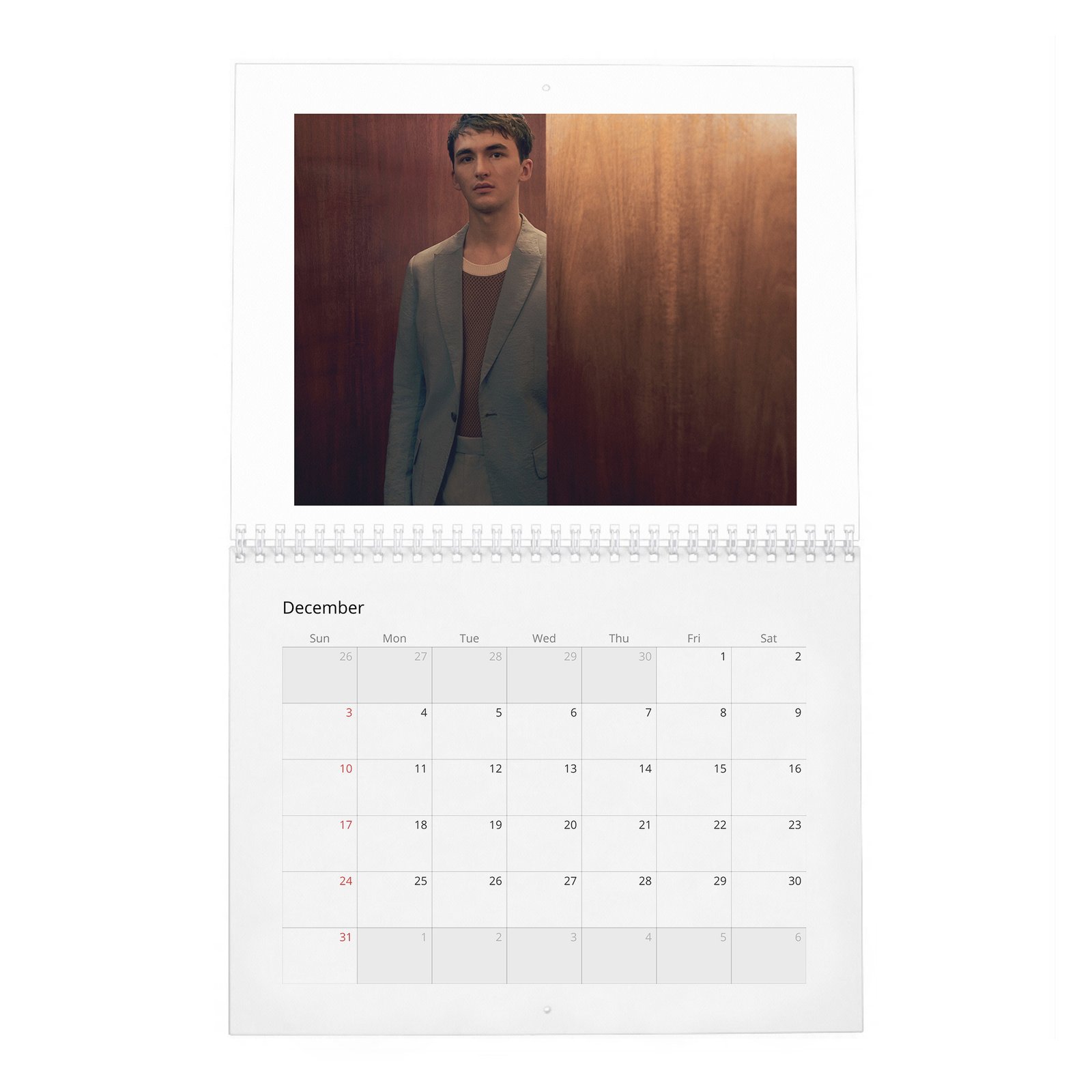 12 Isaac Hempstead Wright - Zoo 2027 Wall Calendar