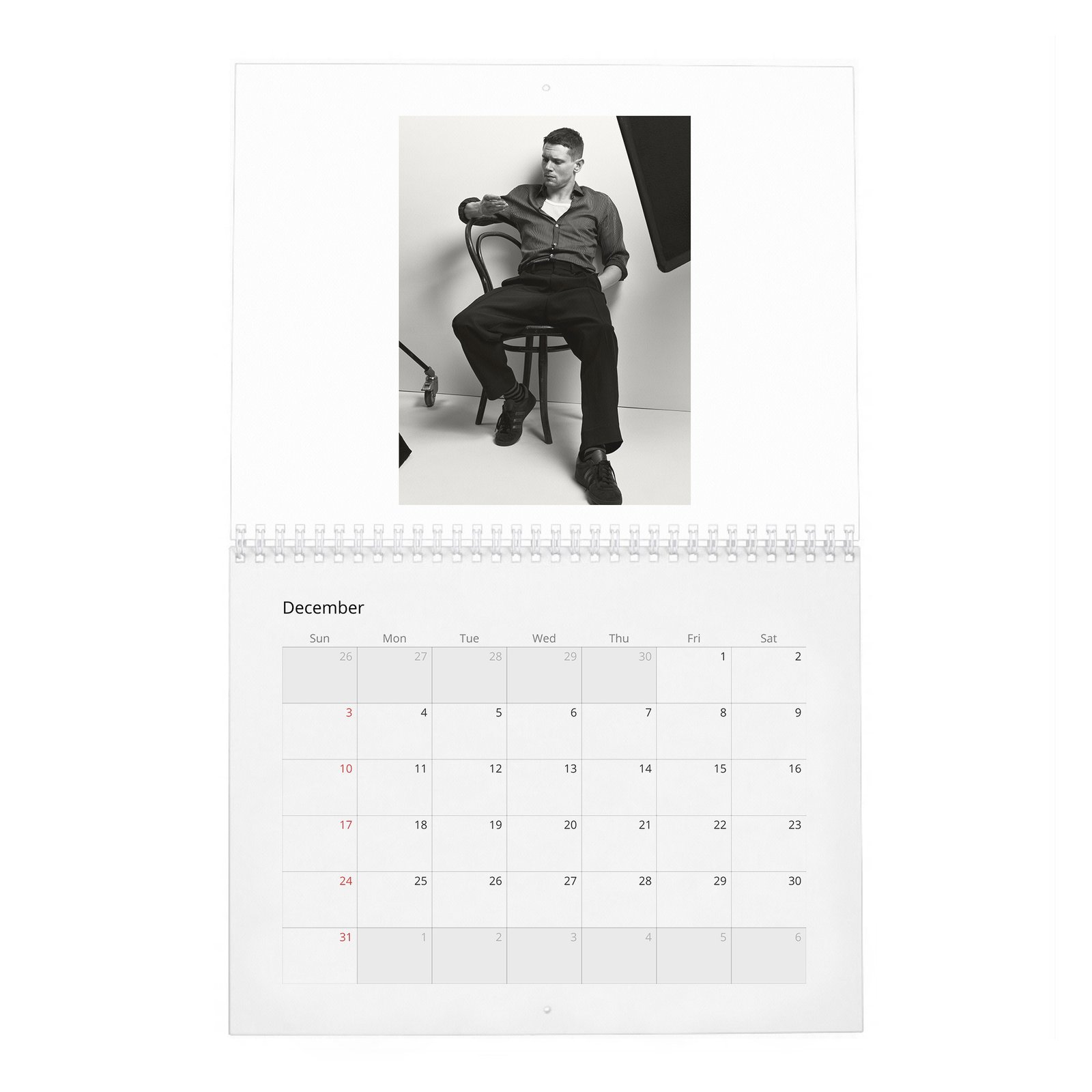 12 Jack O'Connell - Interview 2027 Wall Calendar