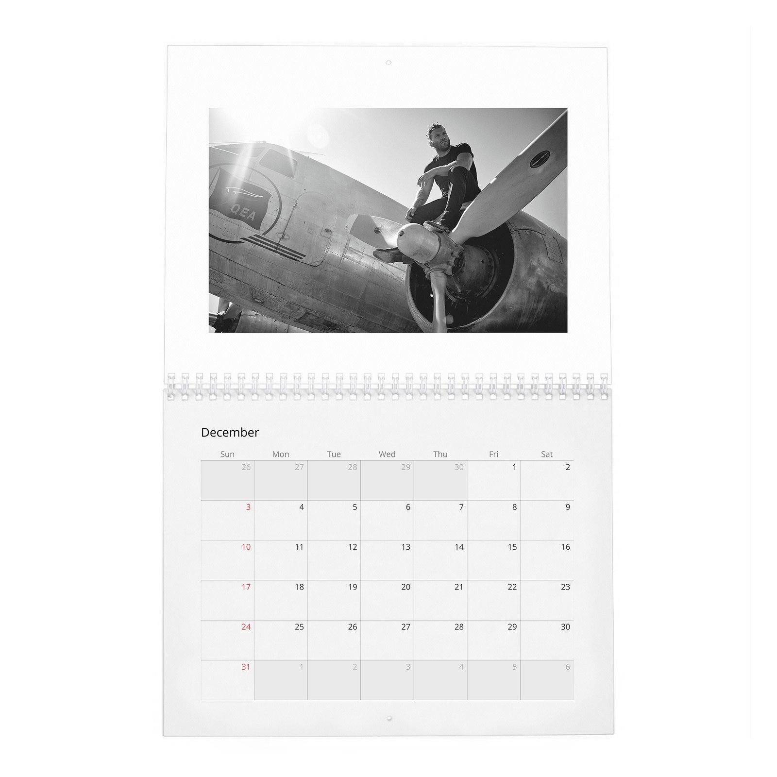 12 Jai Courtney - Outback Adventure 2027 Wall Calendar