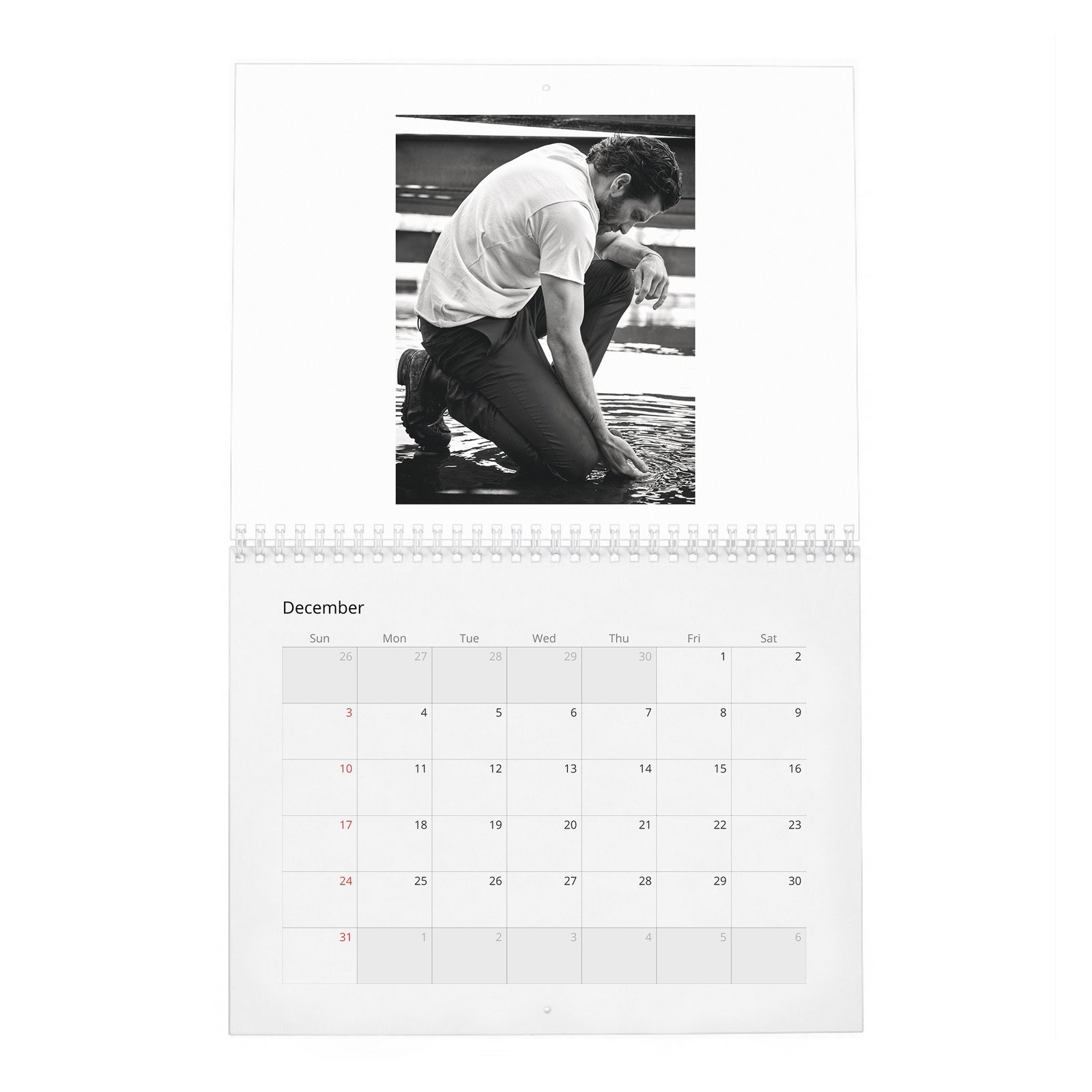 12 Jake Gyllenhaal - The A-List's Hippest Player 2027 Wall Calendar