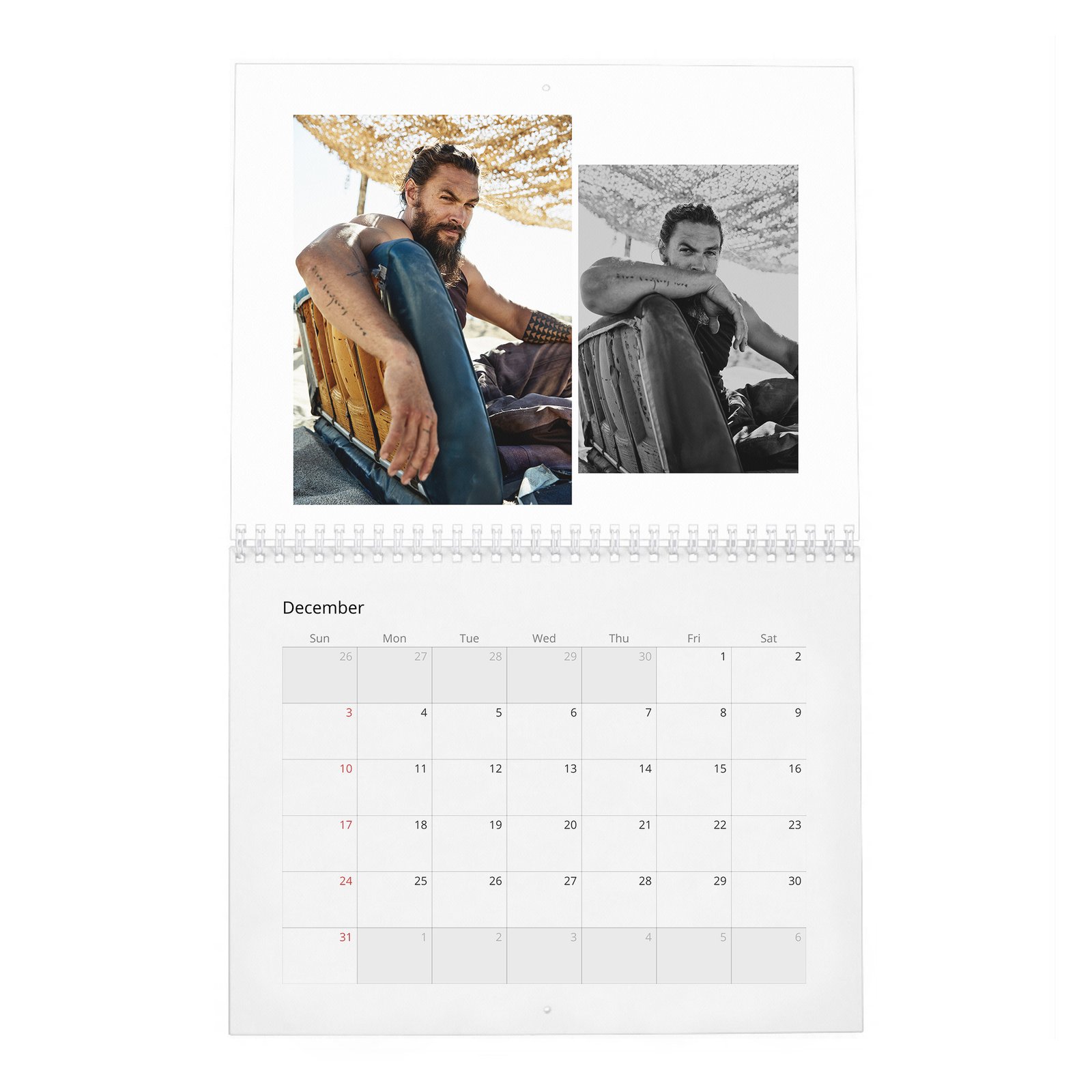 12 Jason Momoa - A New Hero Is Born 2027 Wall Calendar