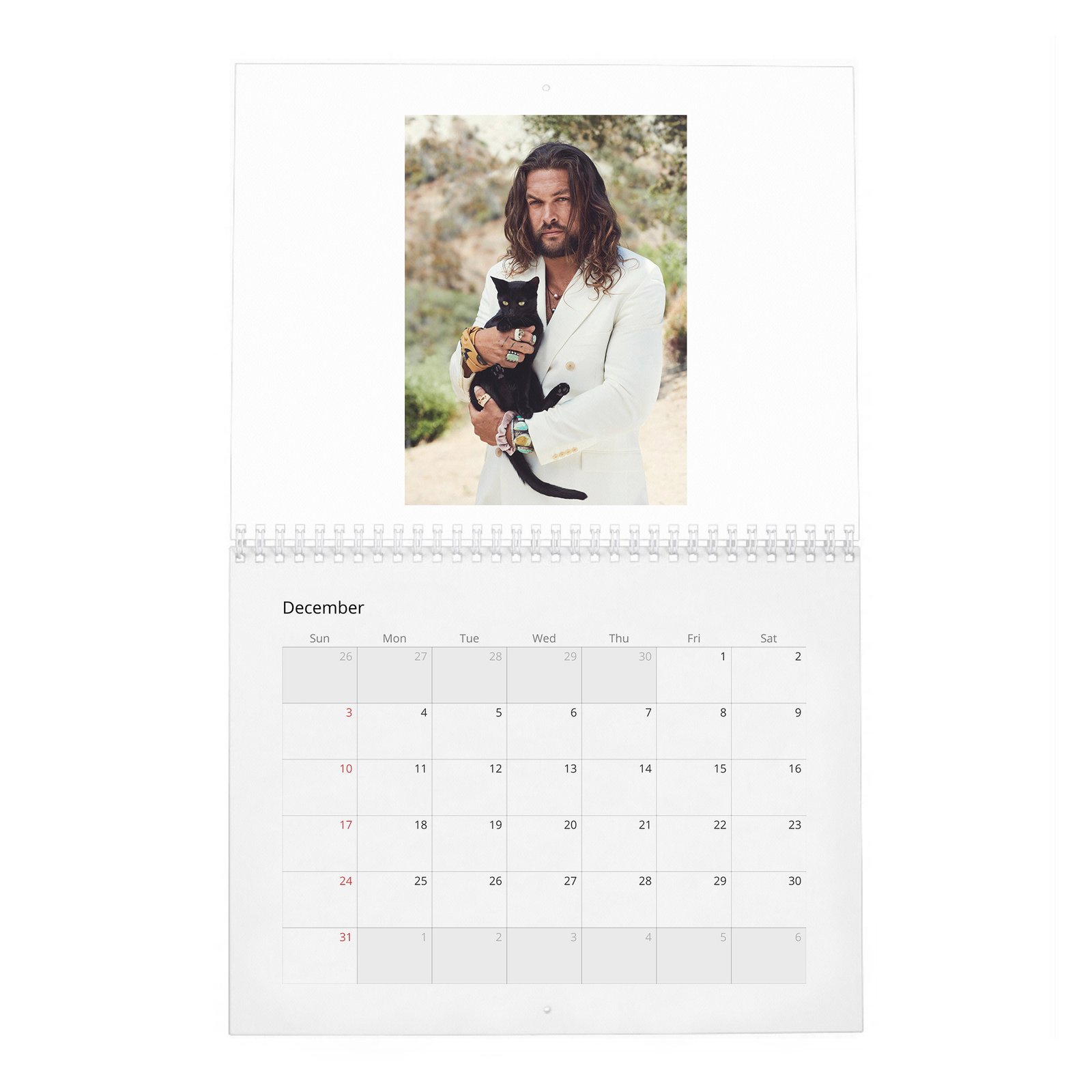 12 Jason Momoa - King Of The Wild Things 2027 Wall Calendar