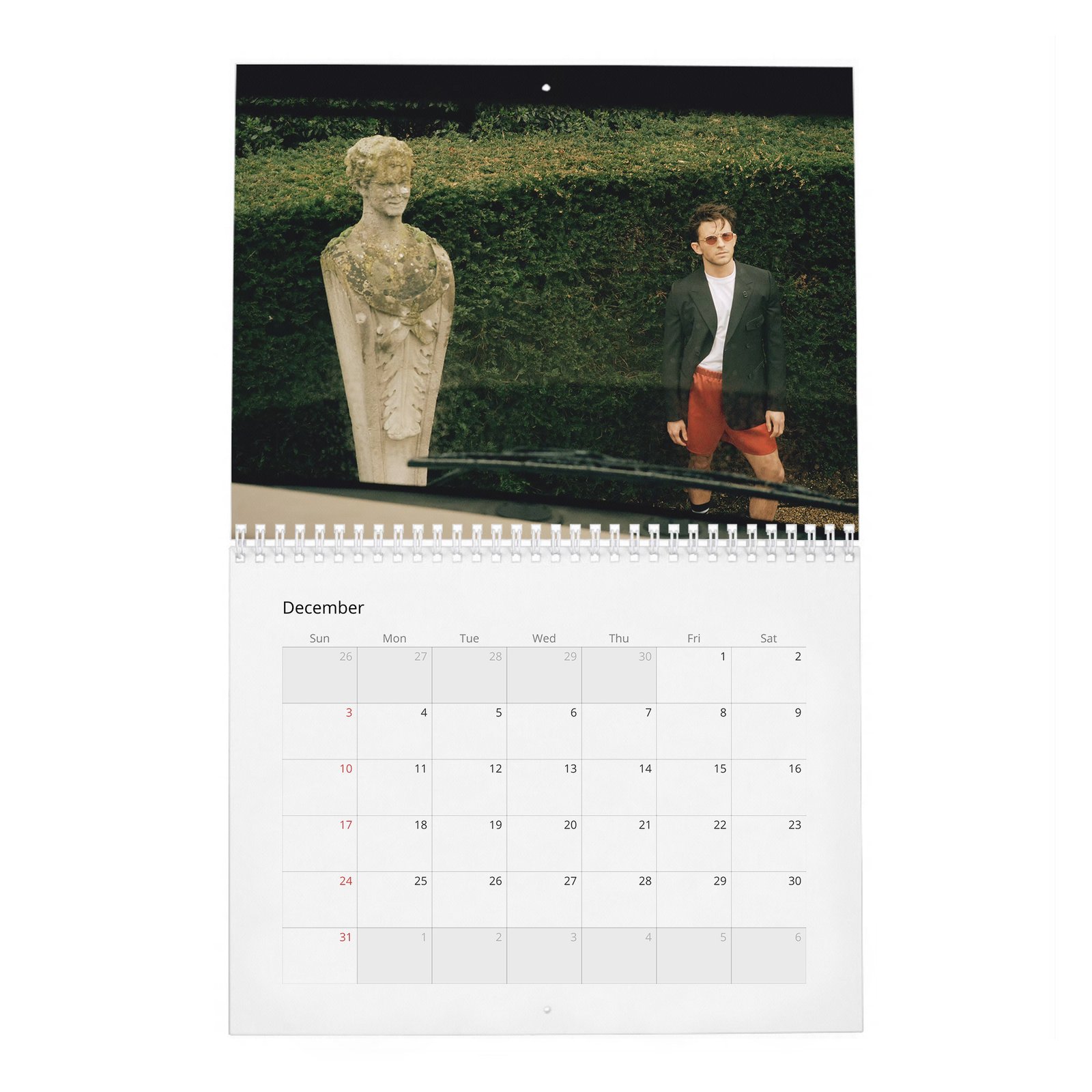 Jonathan Bailey - Becoming A Leading Man 2027 Wall Calendar