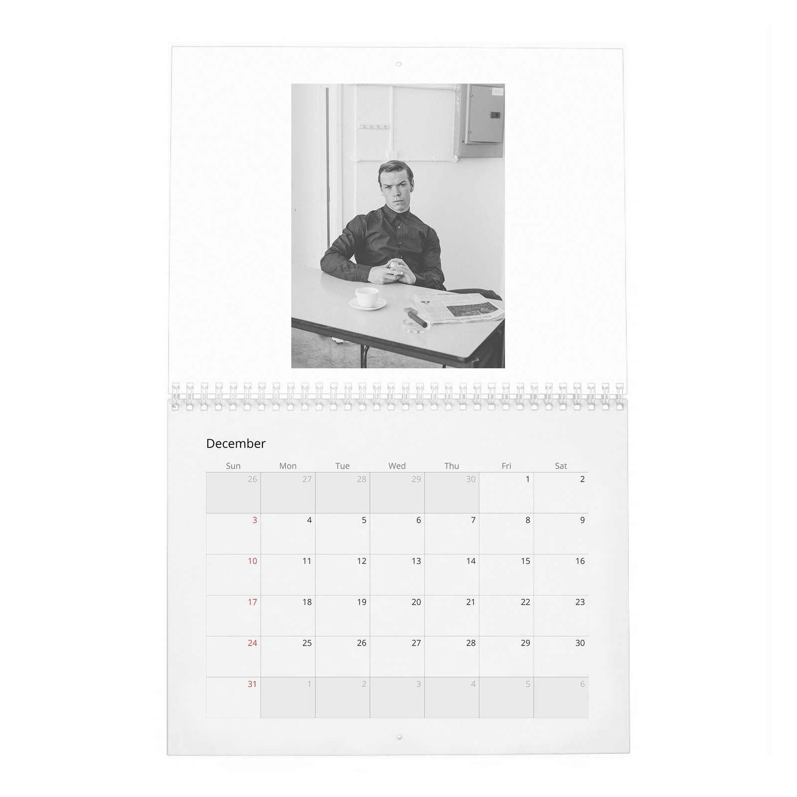 12 Will Poulter - Laterals 2027 Wall Calendar