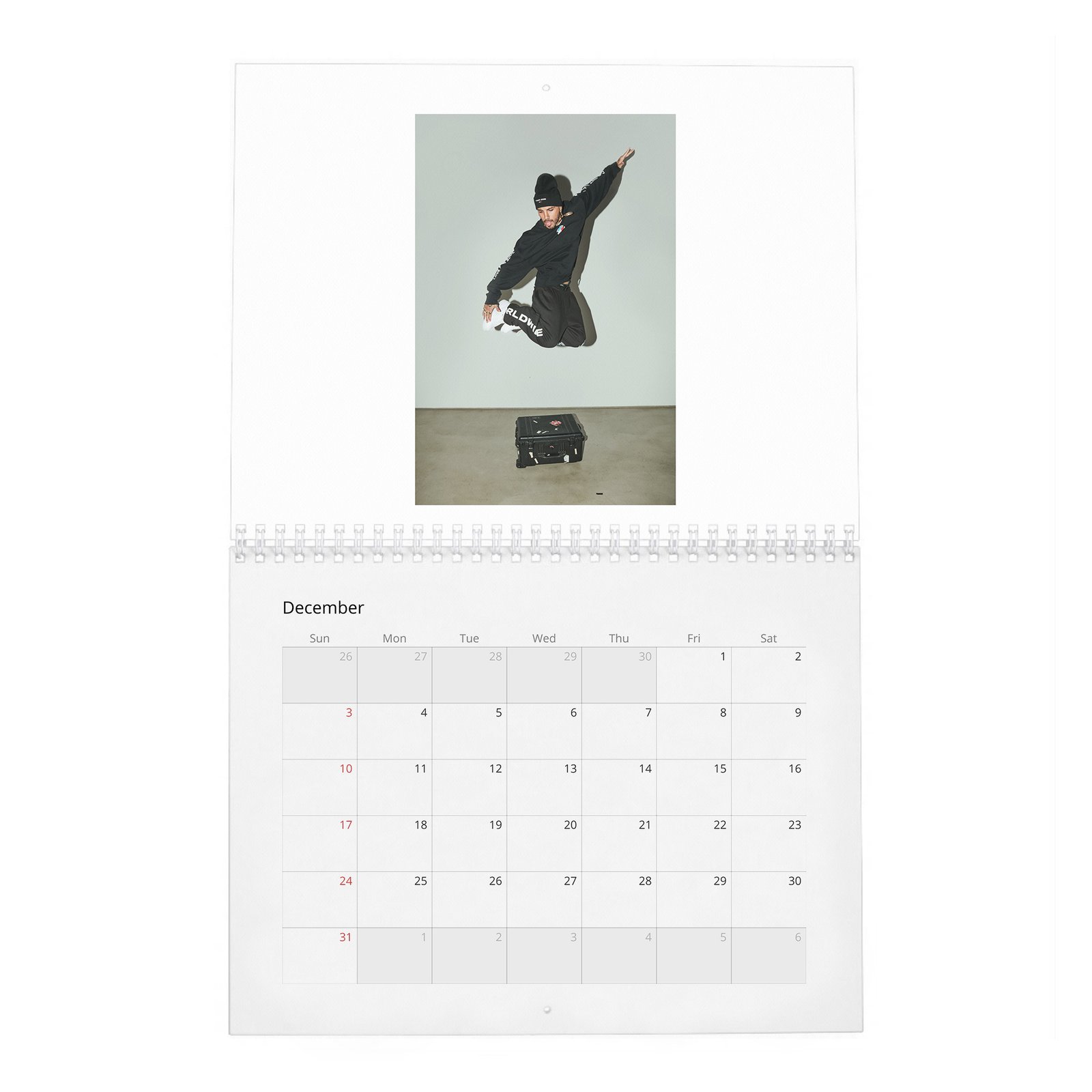 12 Rauw Alejandro - Urban Latino Man 2027 Wall Calendar