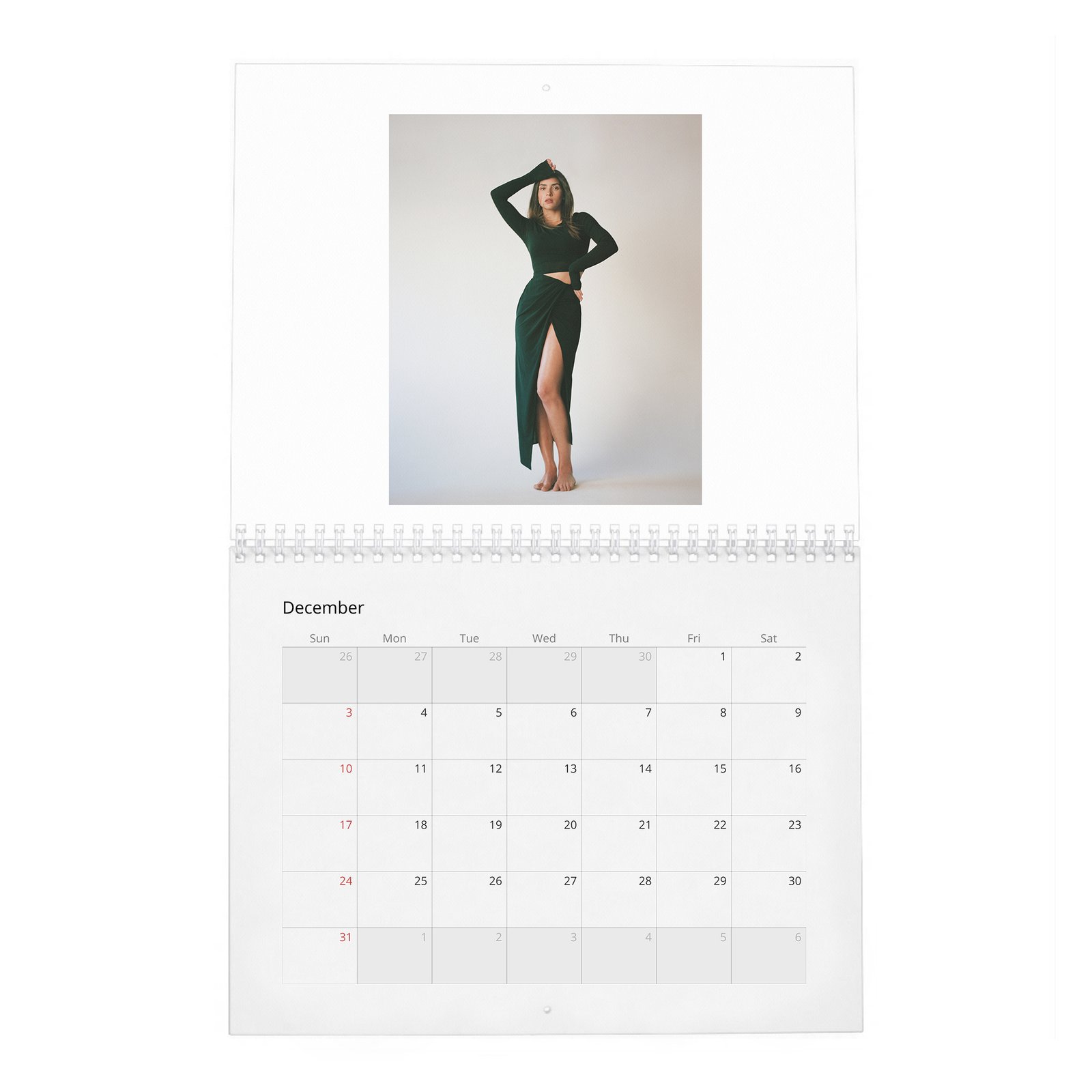 12 Adria Arjona - Laterals 2027 Wall Calendar