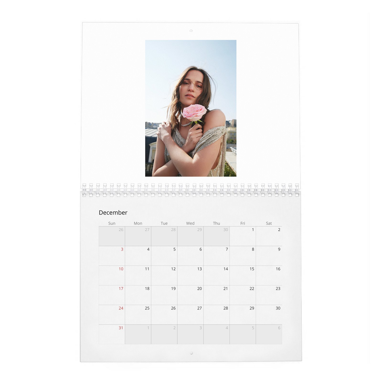 Alicia Vikander - Swedish North Star 2027 Wall Calendar