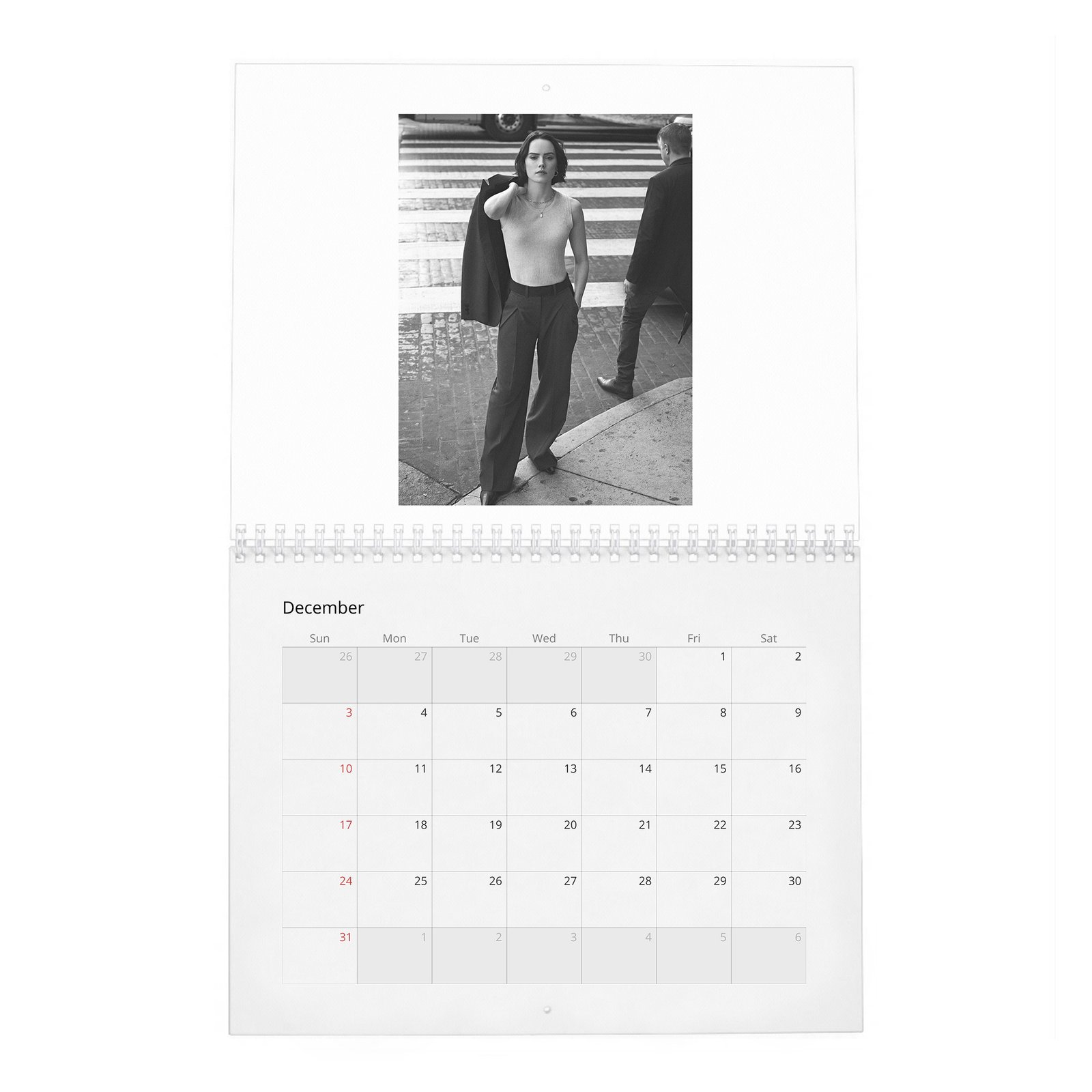 12 Daisy Ridley - Last Woman Standing 2027 Wall Calendar