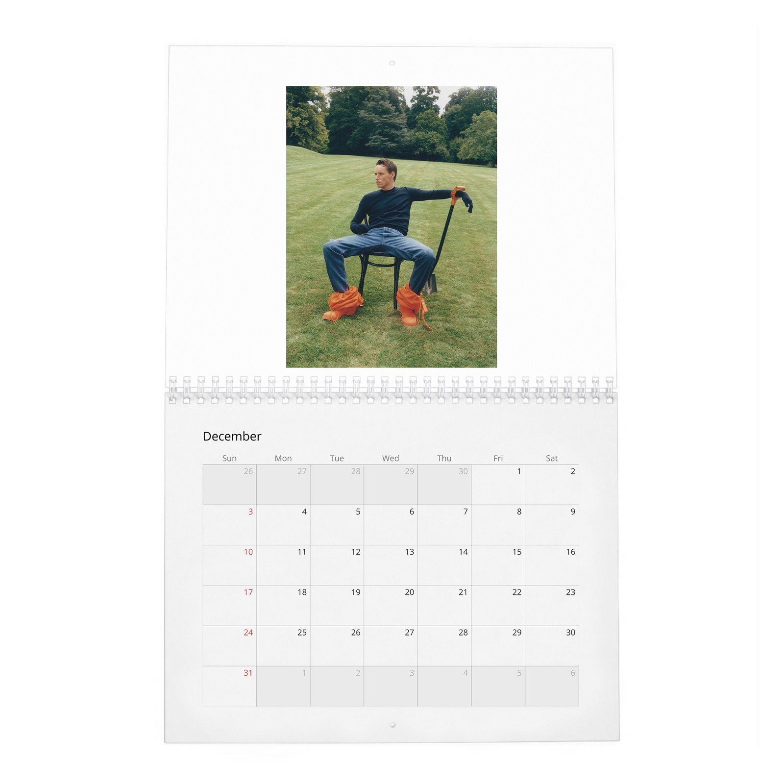12 Eddie Redmayne - English Class 2027 Wall Calendar