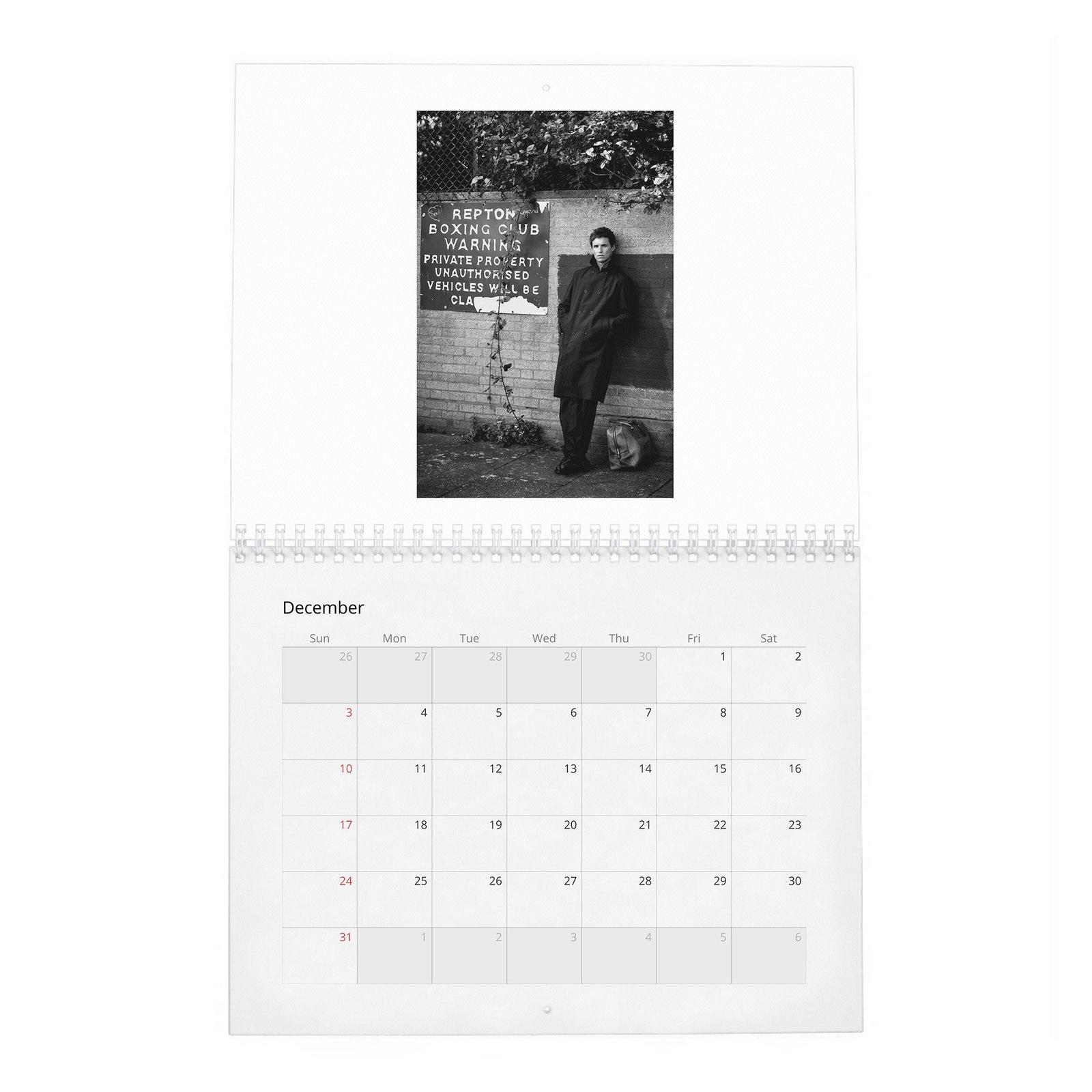 12 Eddie Redmayne - Rare Talent 2027 Wall Calendar