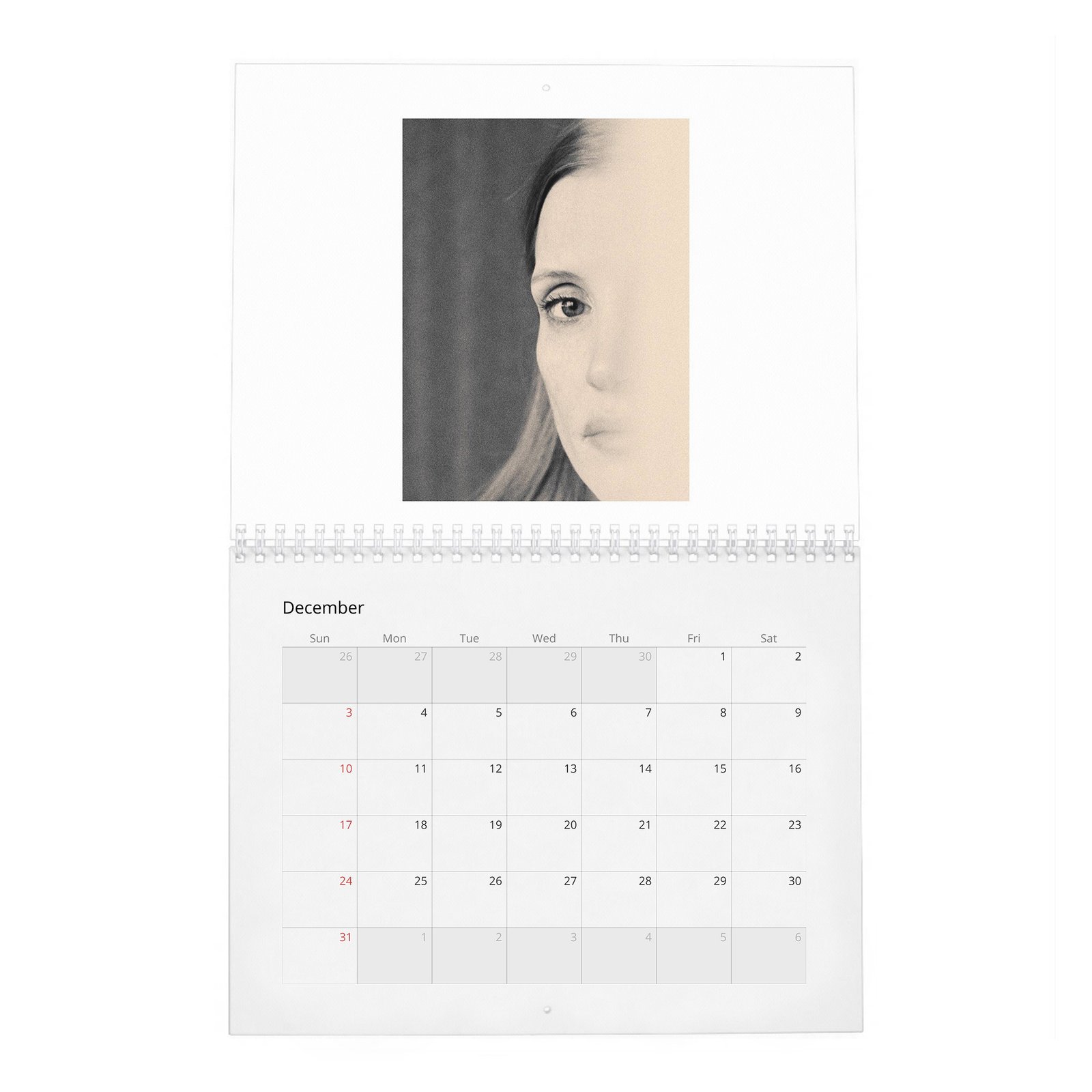 12 Jessica Chastain - Talent And Legend 2027 Wall Calendar
