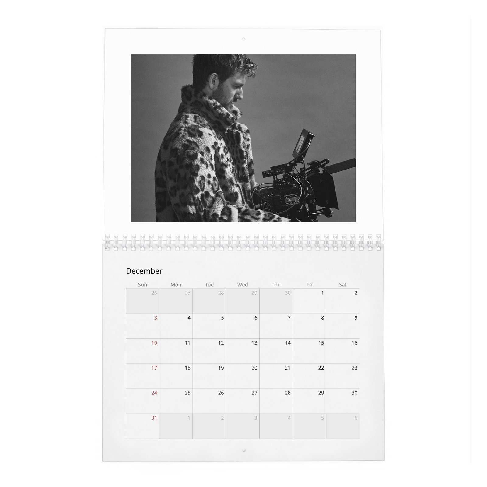 12 Alex Pettyfer - My Way 2027 Wall Calendar