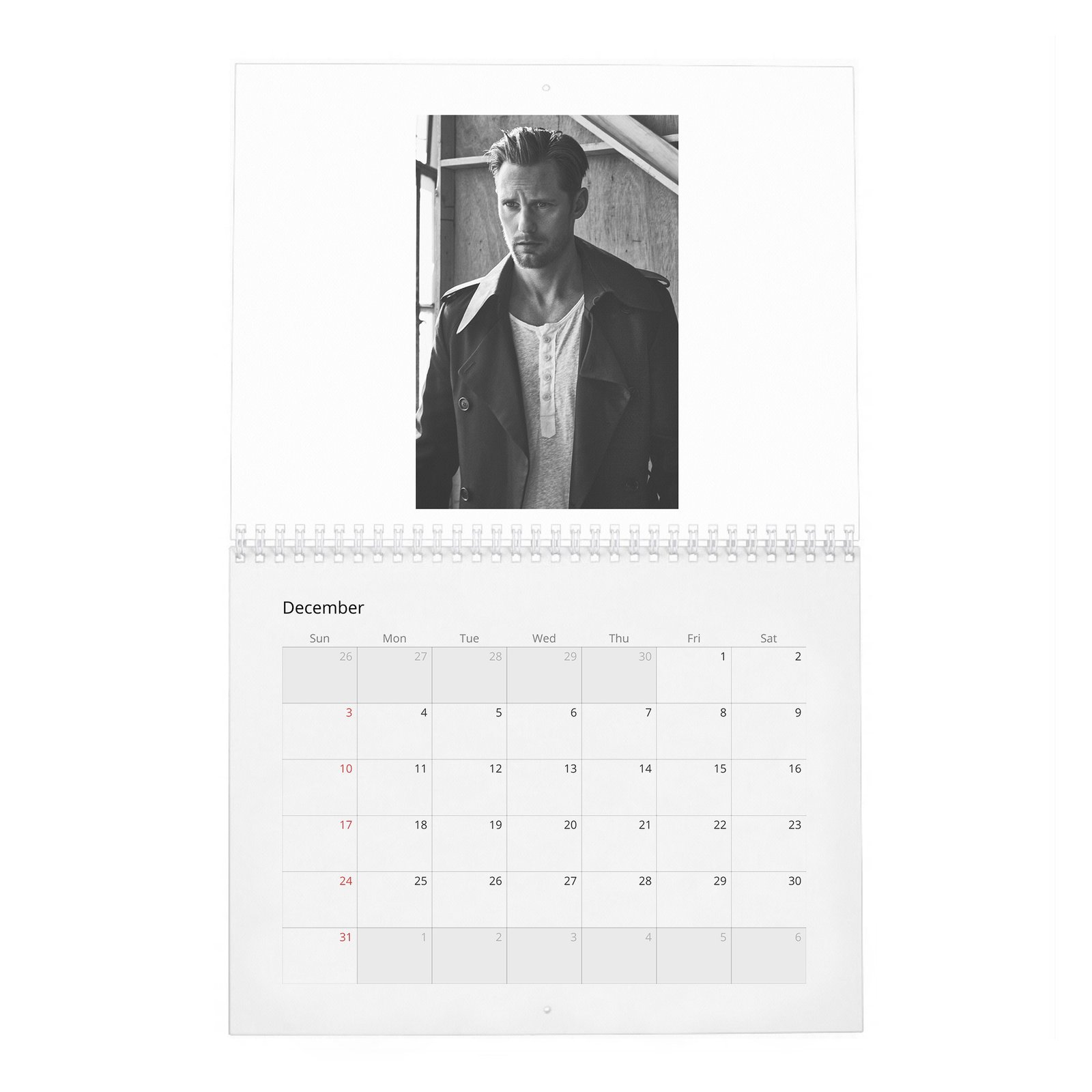 12 Alexander Skarsgard - Scenes 2027 Wall Calendar