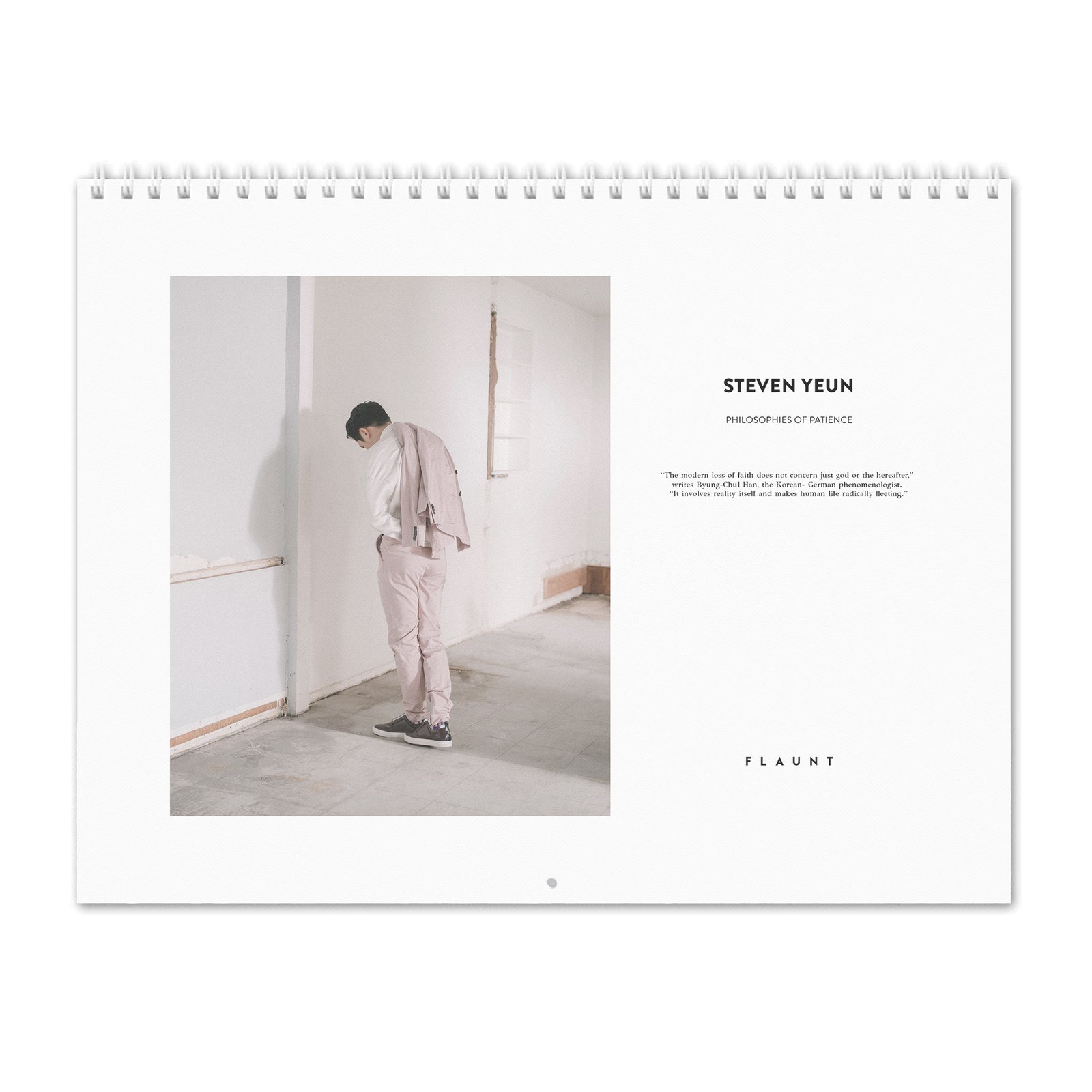 00 Steven Yeun - Flaunt 2027 Wall Calendar