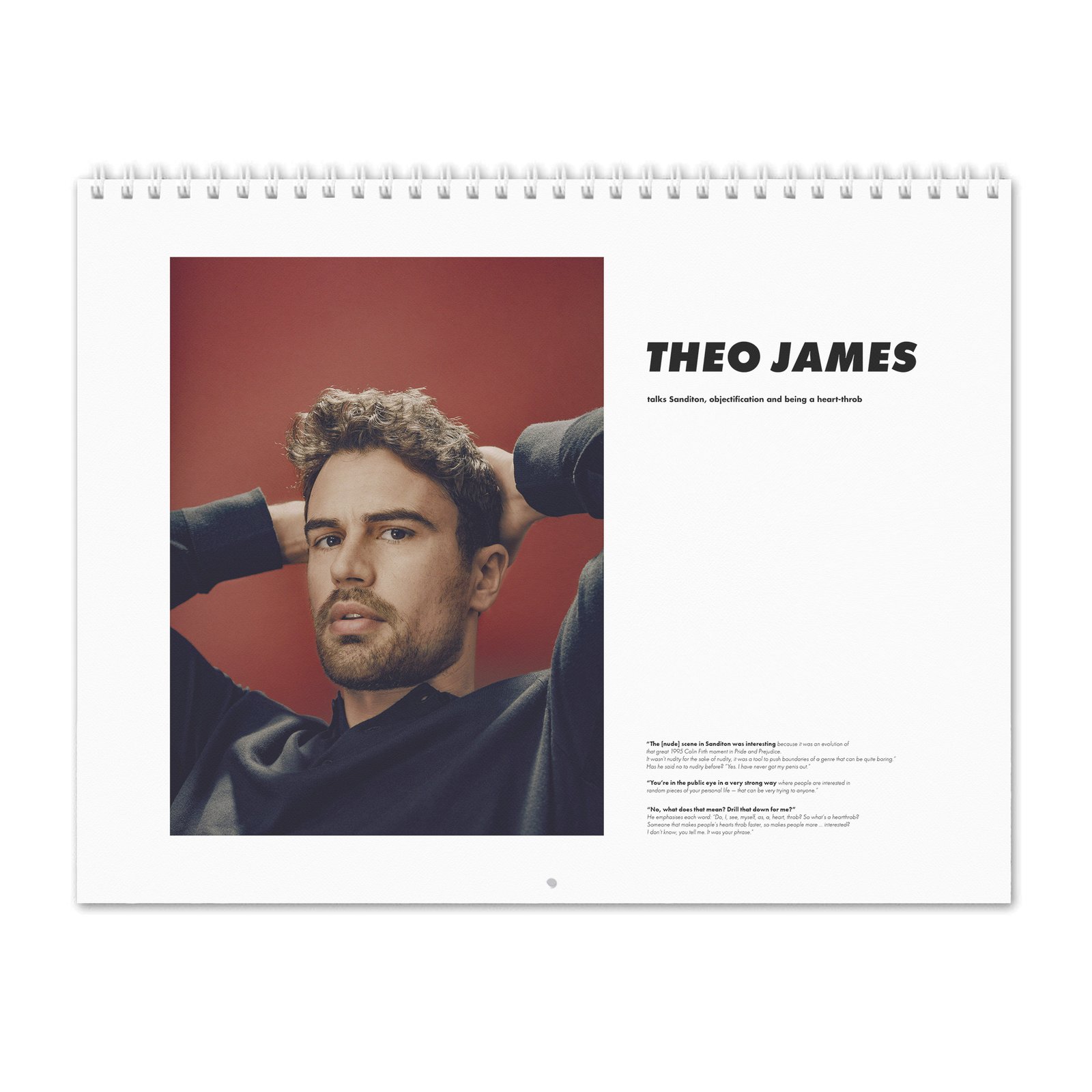 00 Theo James - Objectification And Being A Heart-Throb 2027 Wall Calendar