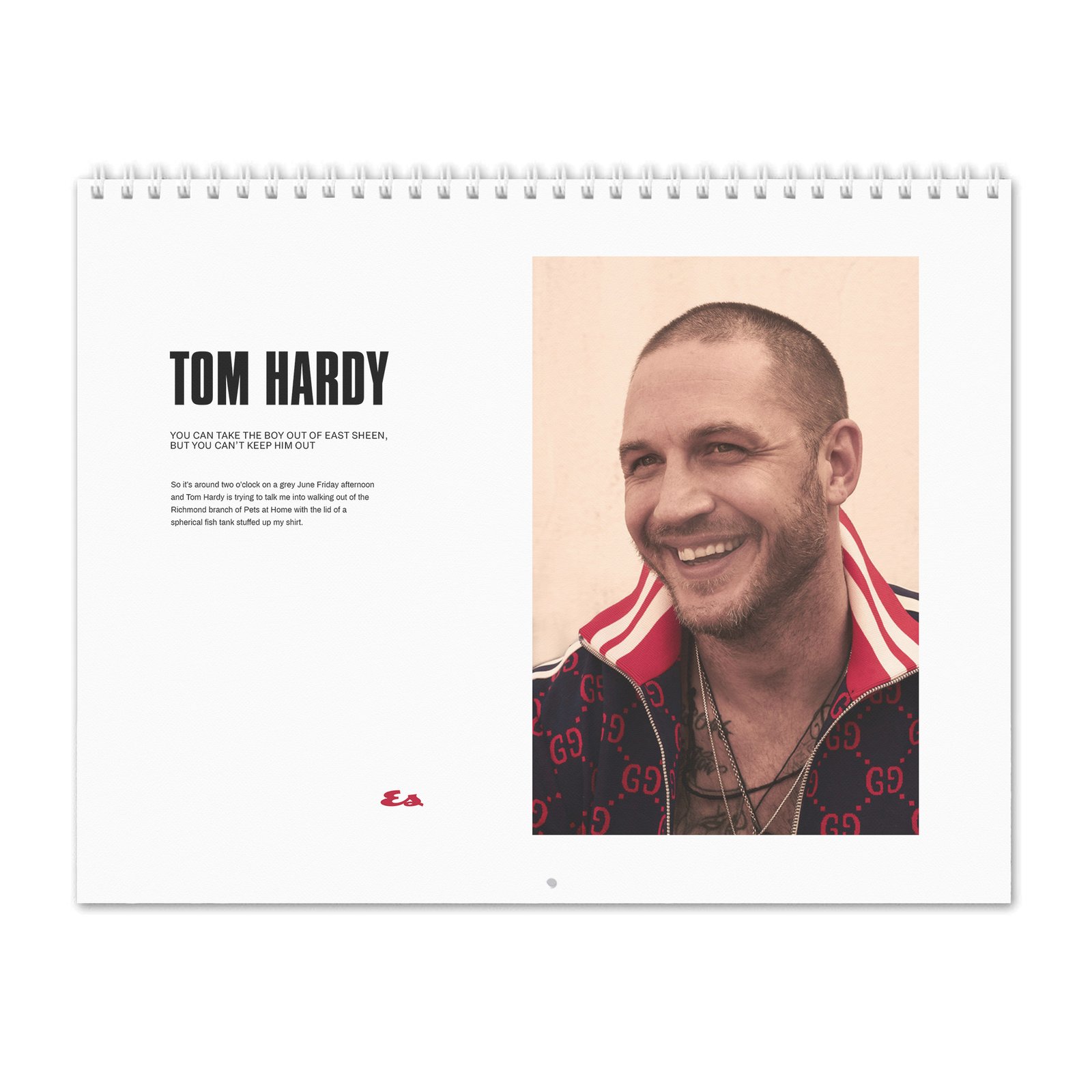 Tom Hardy - At Home 2027 Wall Calendar