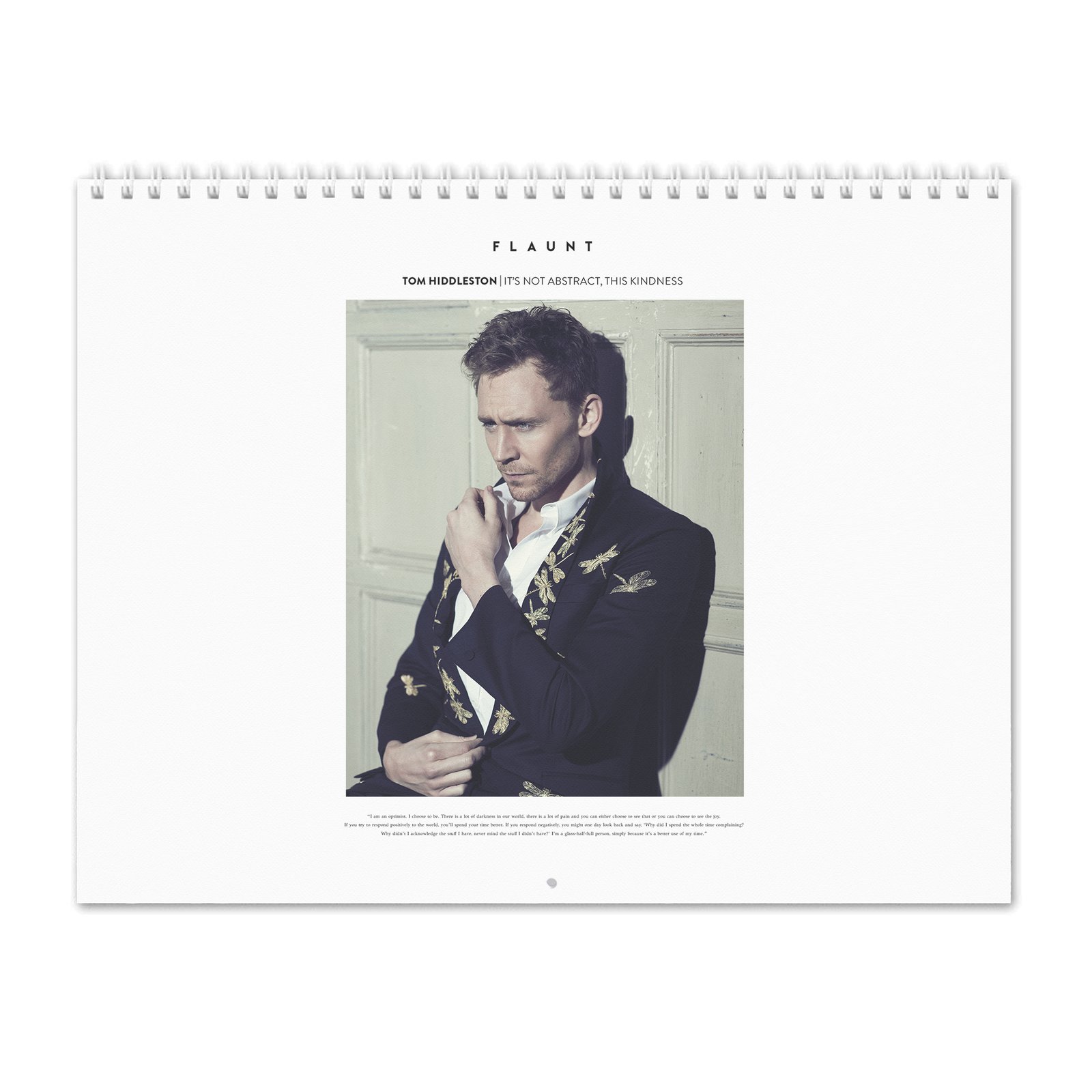 Tom Hiddleston - Flaunt 2027 Wall Calendar