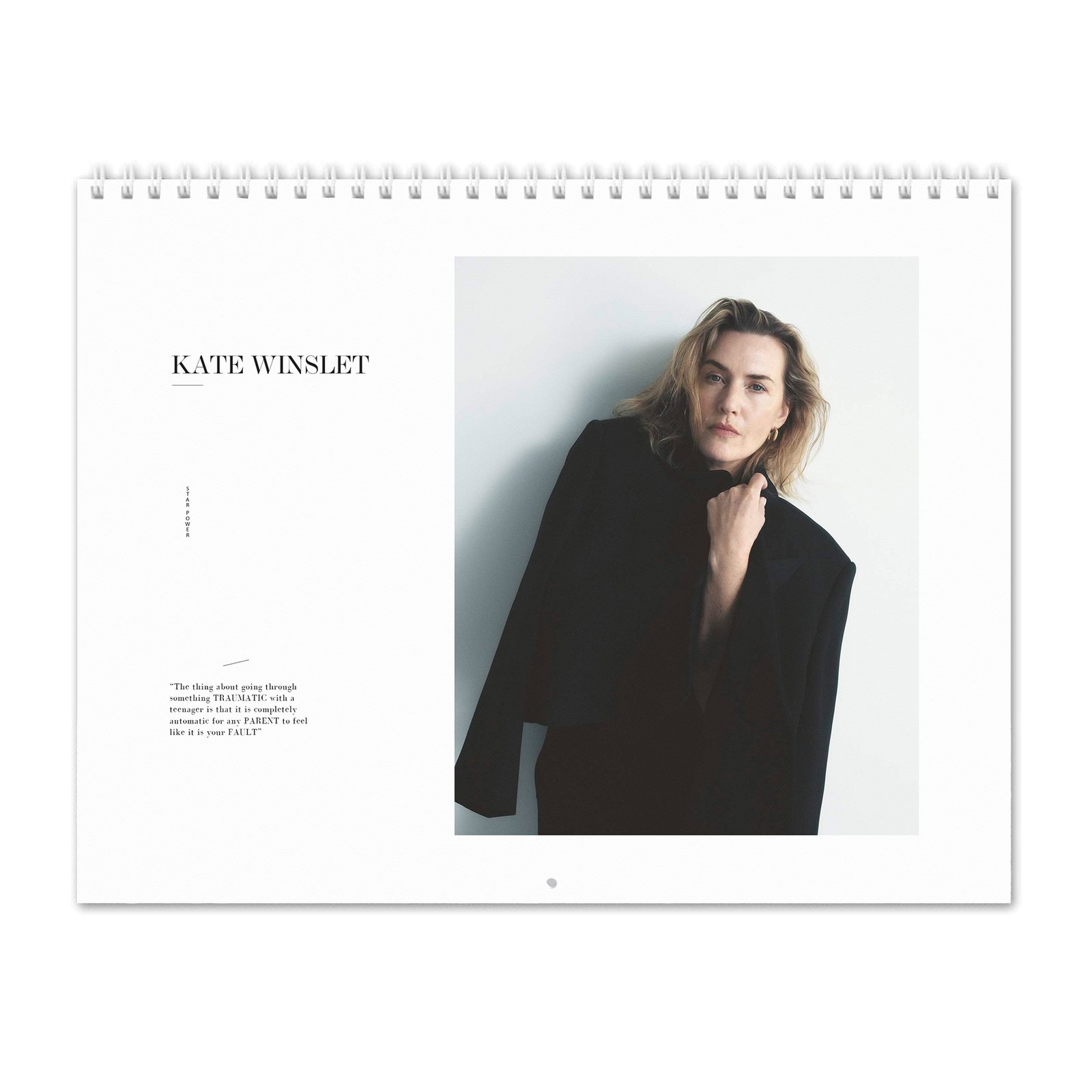 00 Kate Winslet - Star Power 2027 Wall Calendar