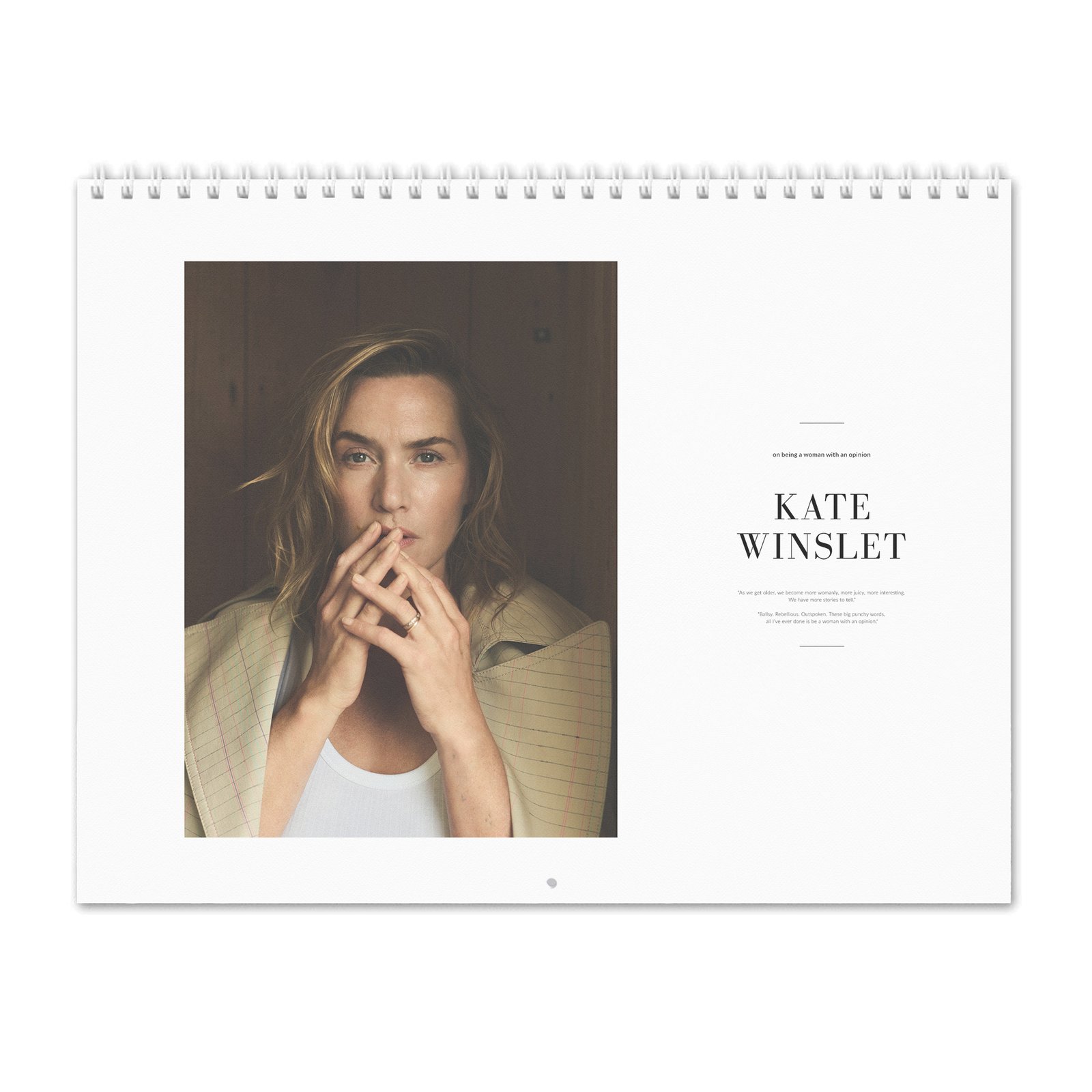 00 Kate Winslet - Truth Be Told 2027 Wall Calendar