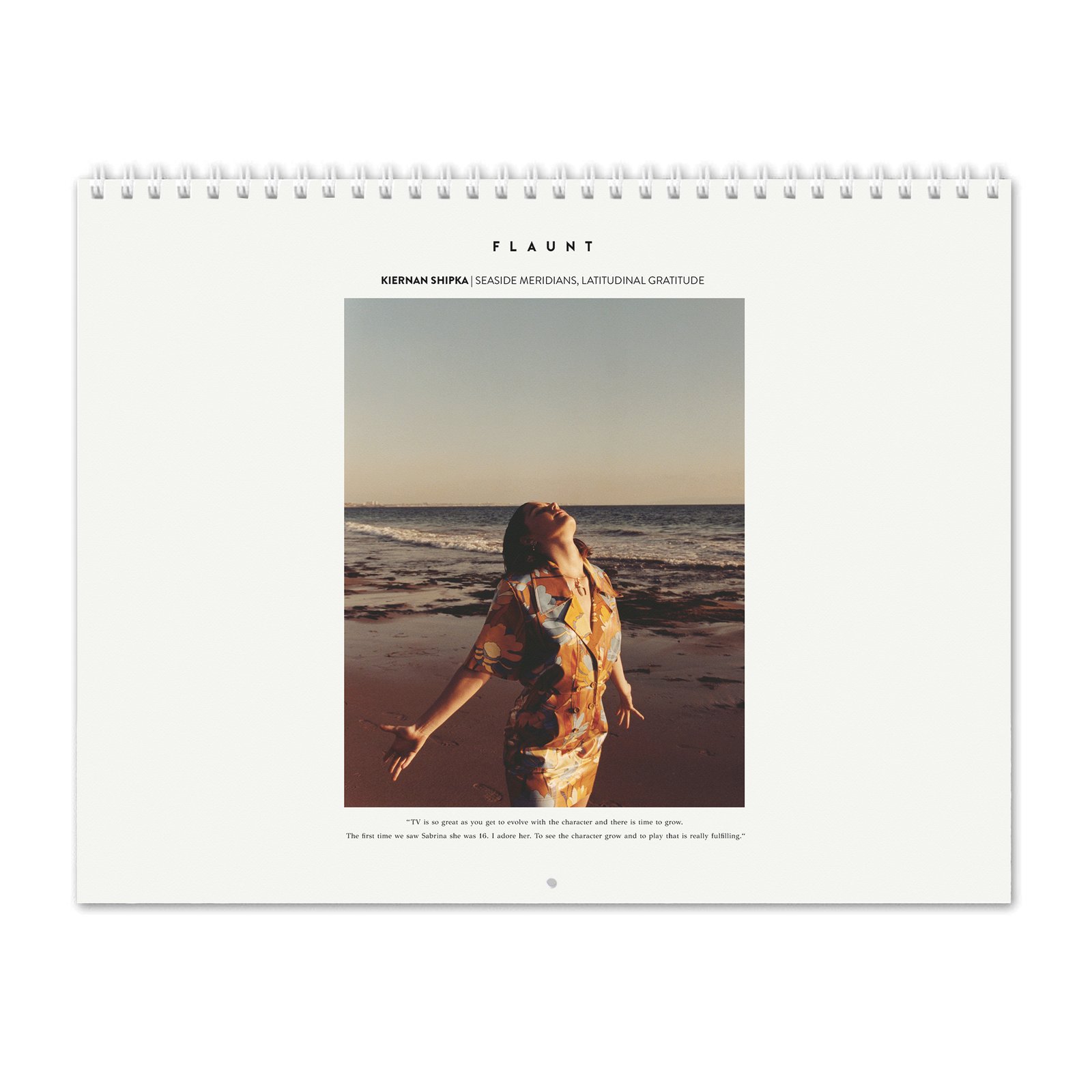 00 Kiernan Shipka - Flaunt 2027 Wall Calendar
