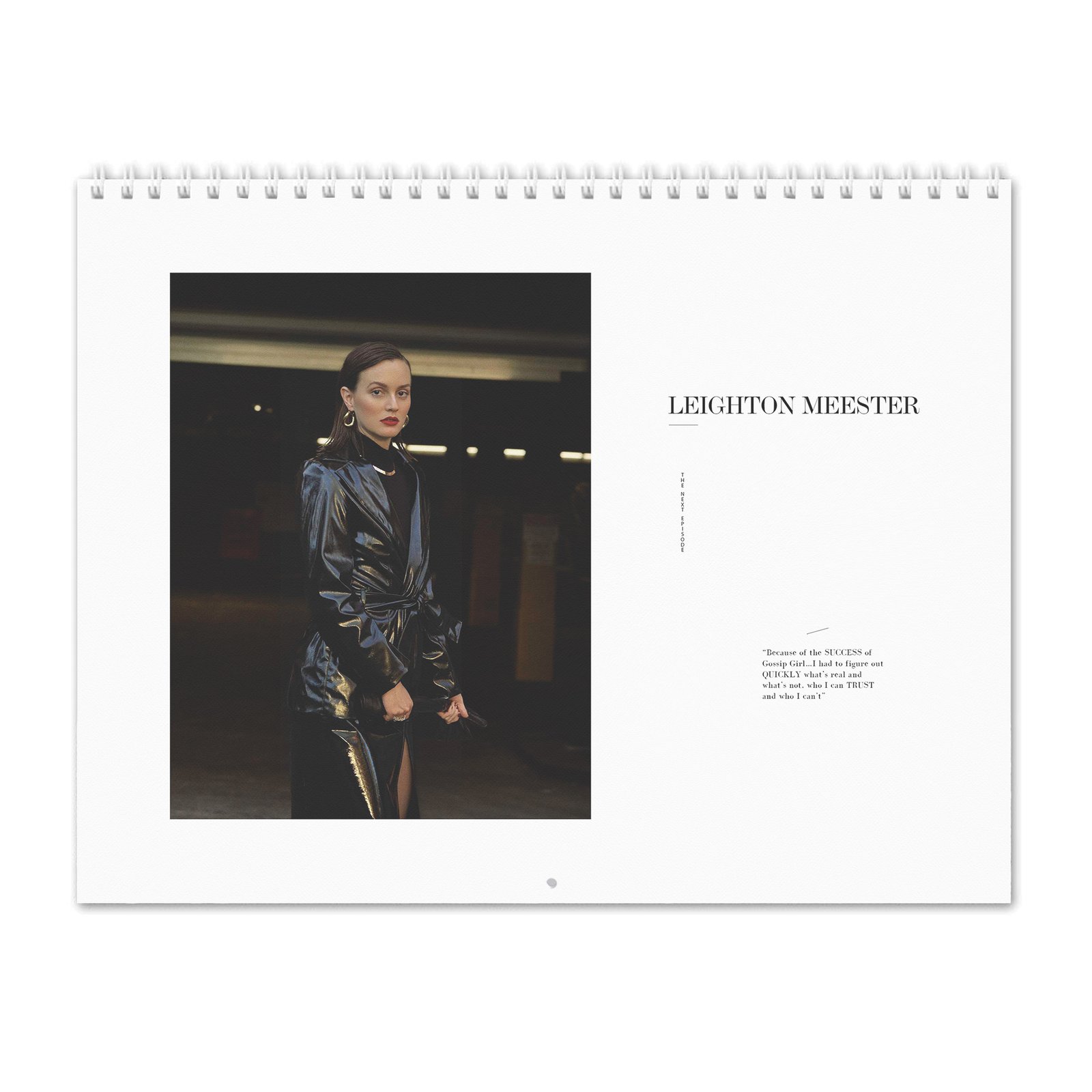 00 Leighton Meester - The Next Episode 2027 Wall Calendar