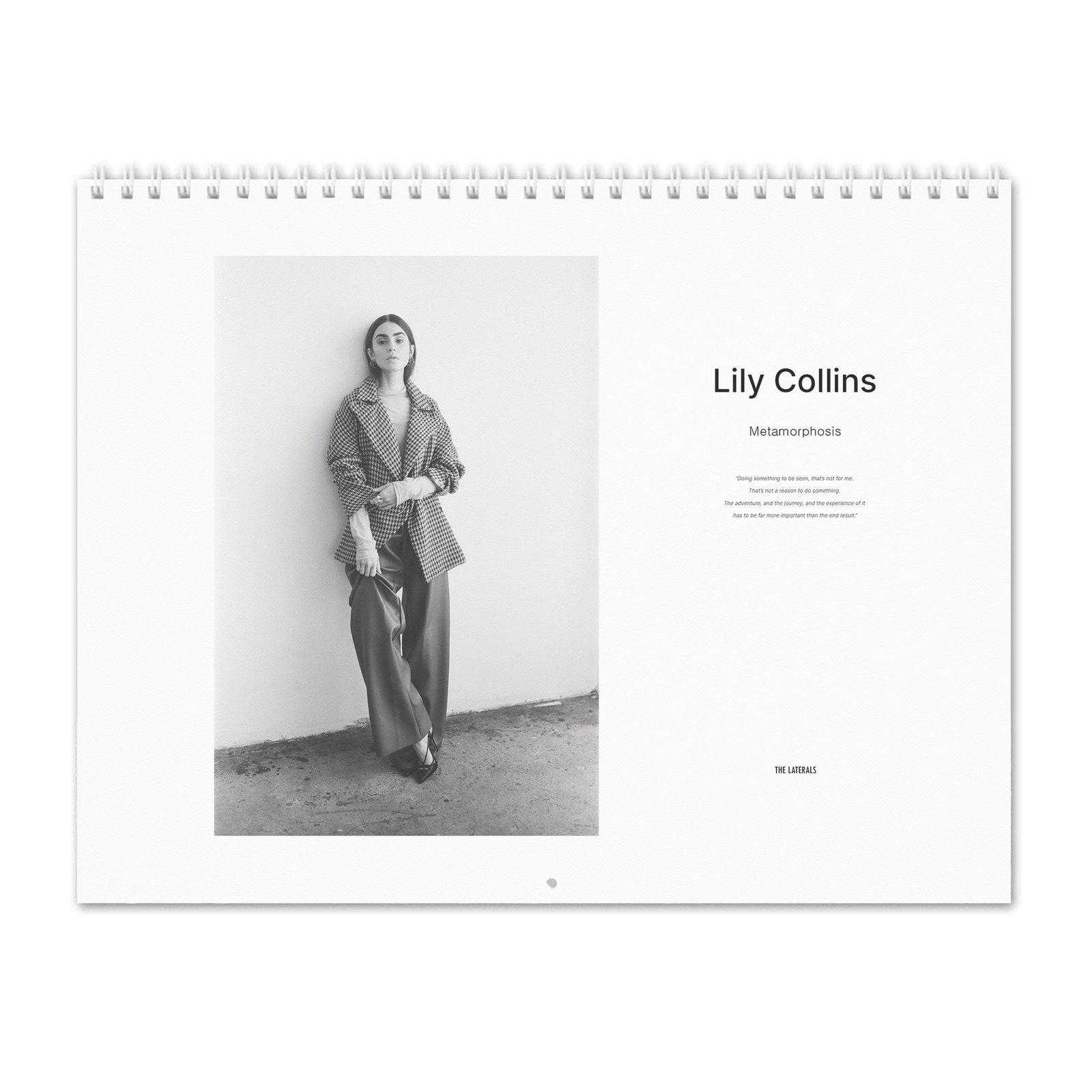 00 Lily Collins - Laterals 2027 Wall Calendar