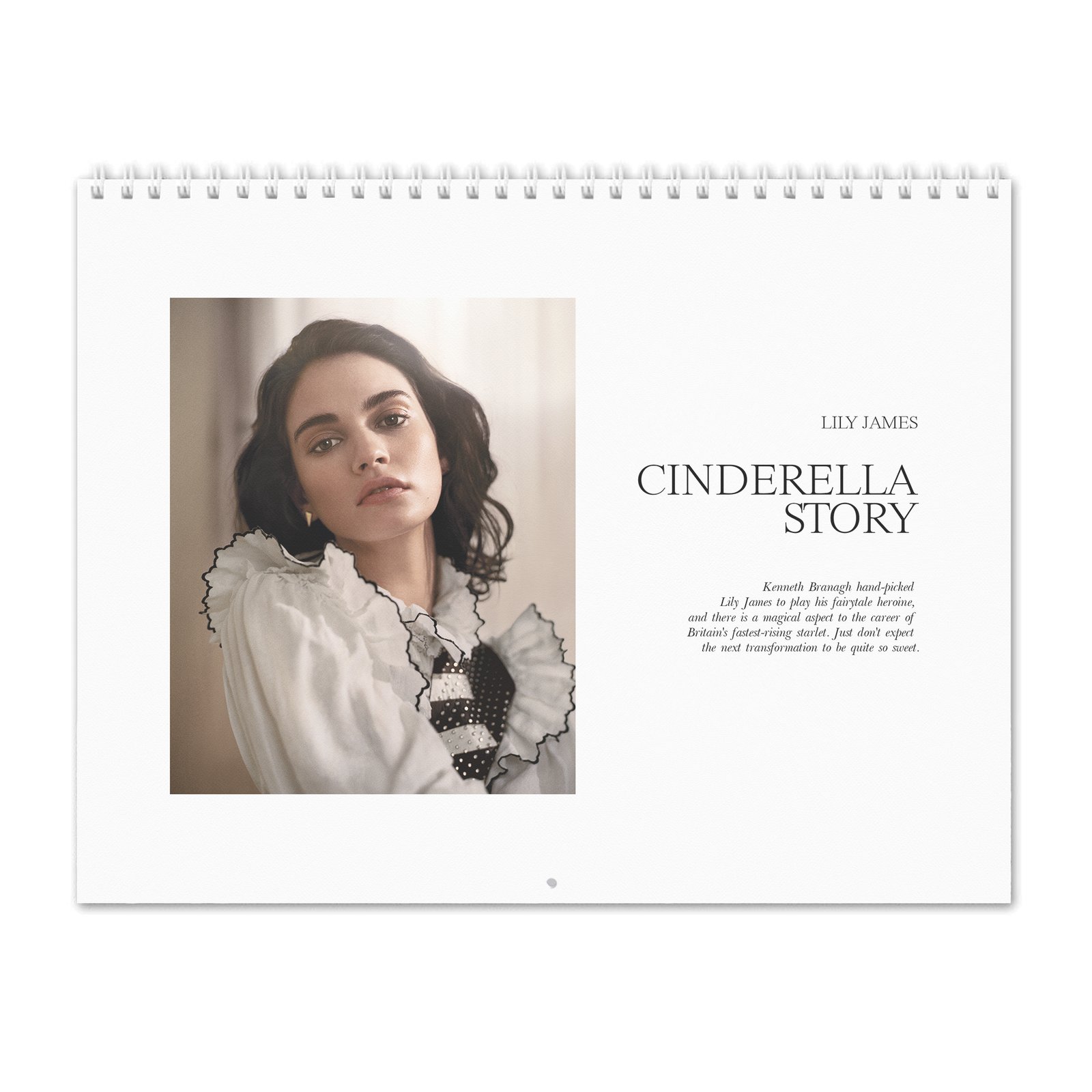 00 Lily James - A Cinderella Story 2027 Wall Calendar