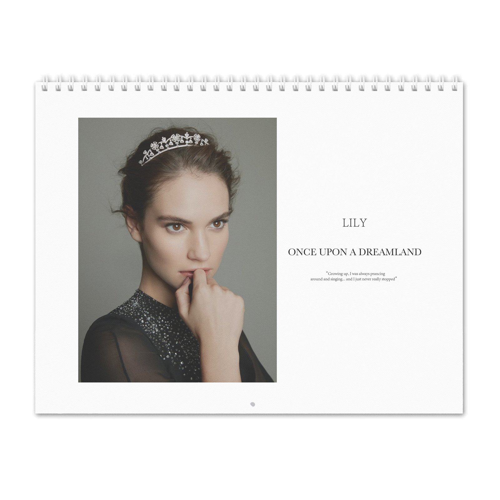 00 Lily James - Once Upon A Dreamland 2027 Wall Calendar