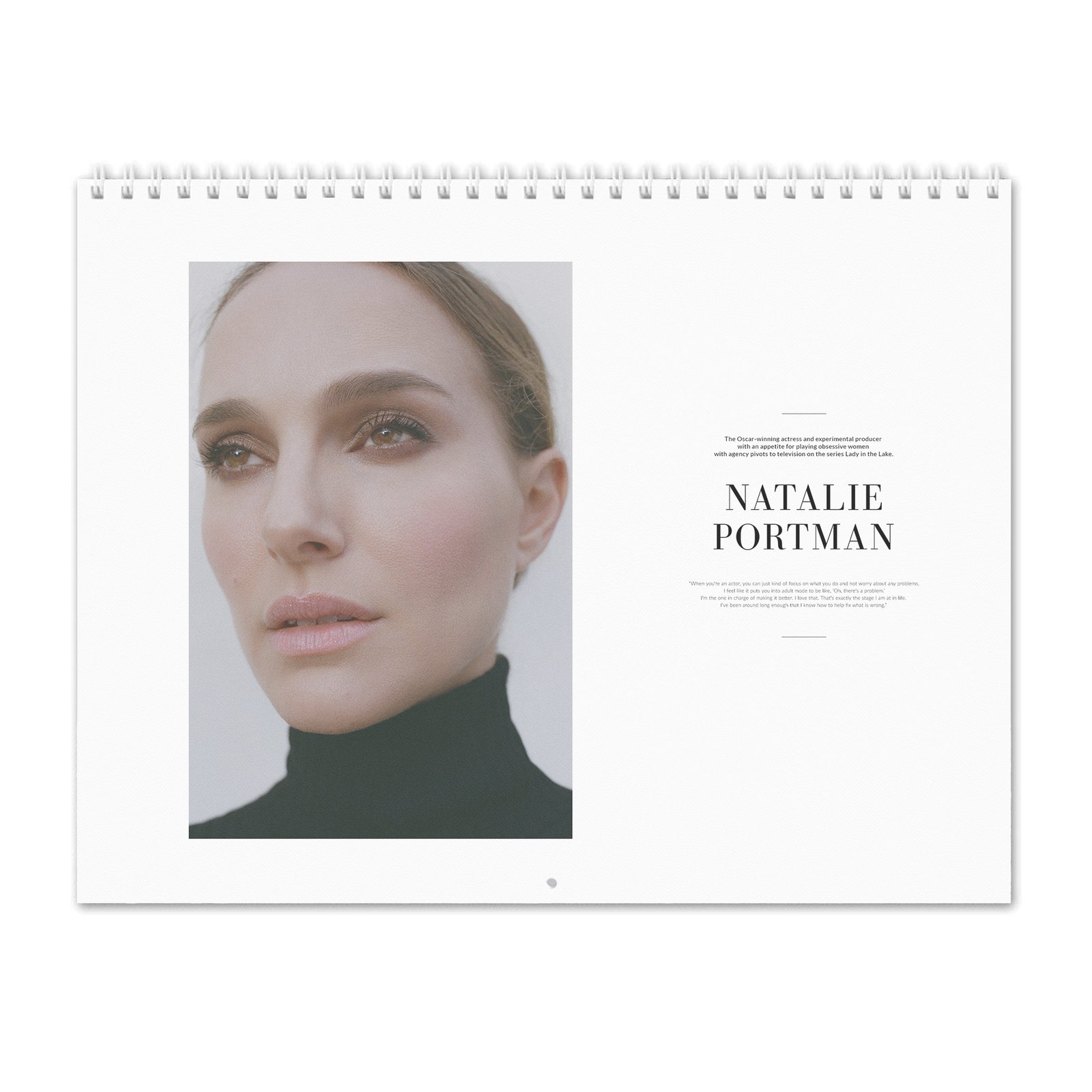 00 Natalie Portman - Scent of Love 2027 Wall Calendar
