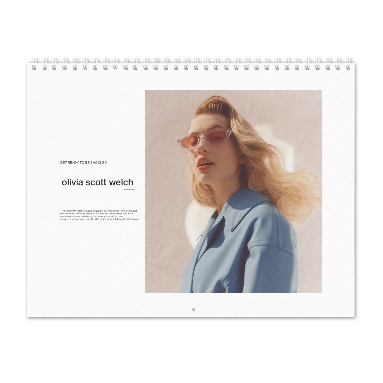 00 Olivia Scott Welch - Get Ready To Be Shocked 2027 Wall Calendar