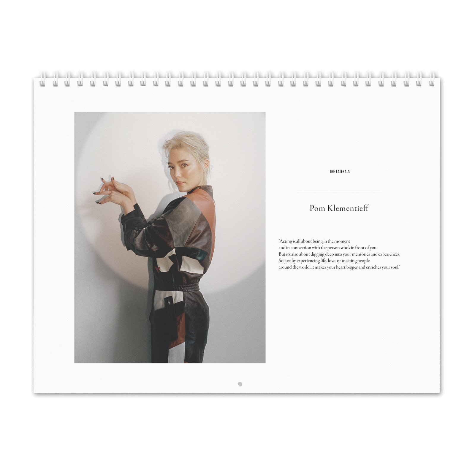 00 Pom Klementieff - Laterals 2027 Wall Calendar