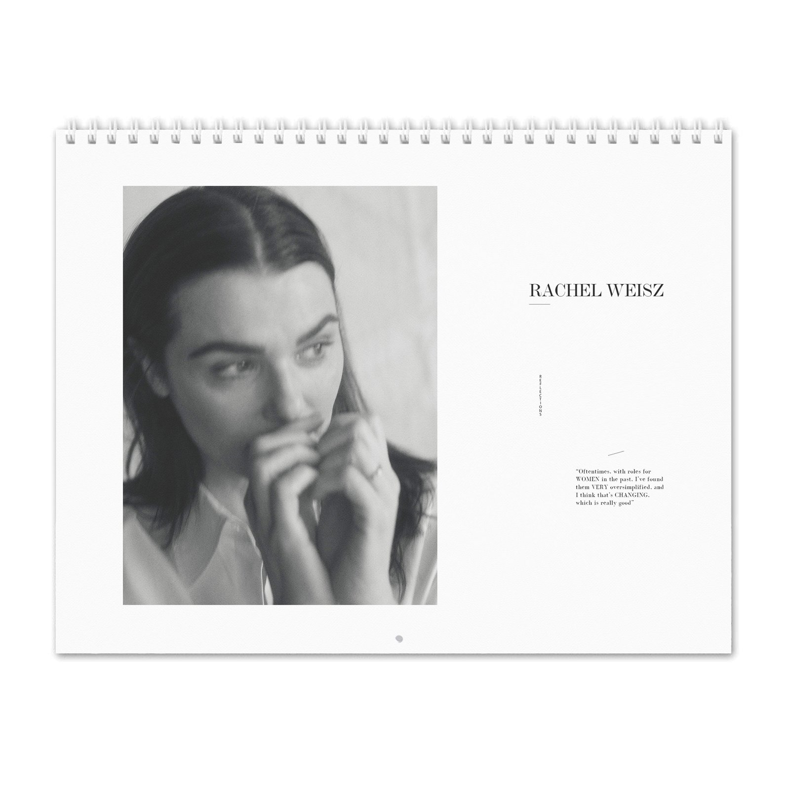 00 Rachel Weisz - Reflections 2027 Wall Calendar